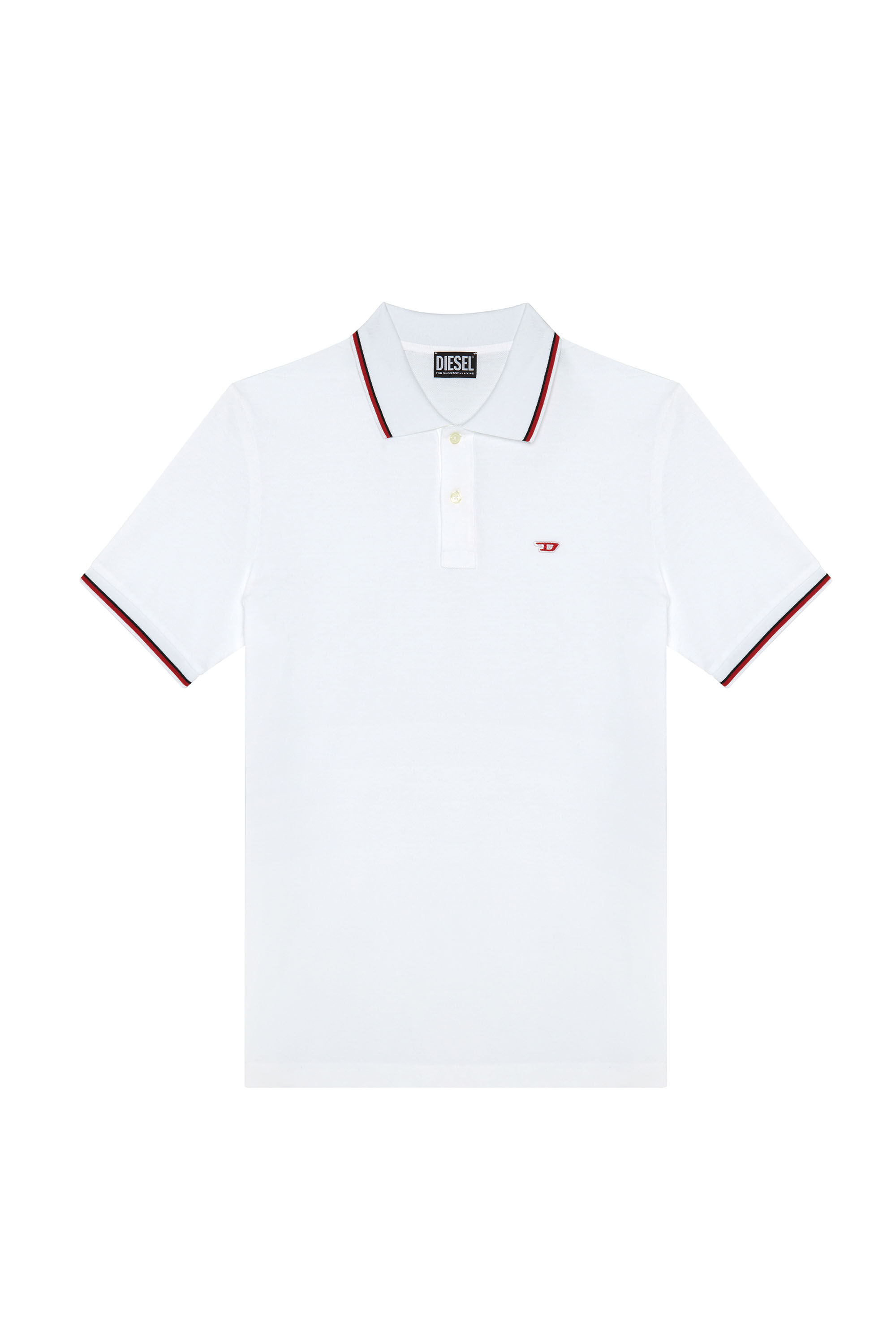 Diesel white online polo shirt