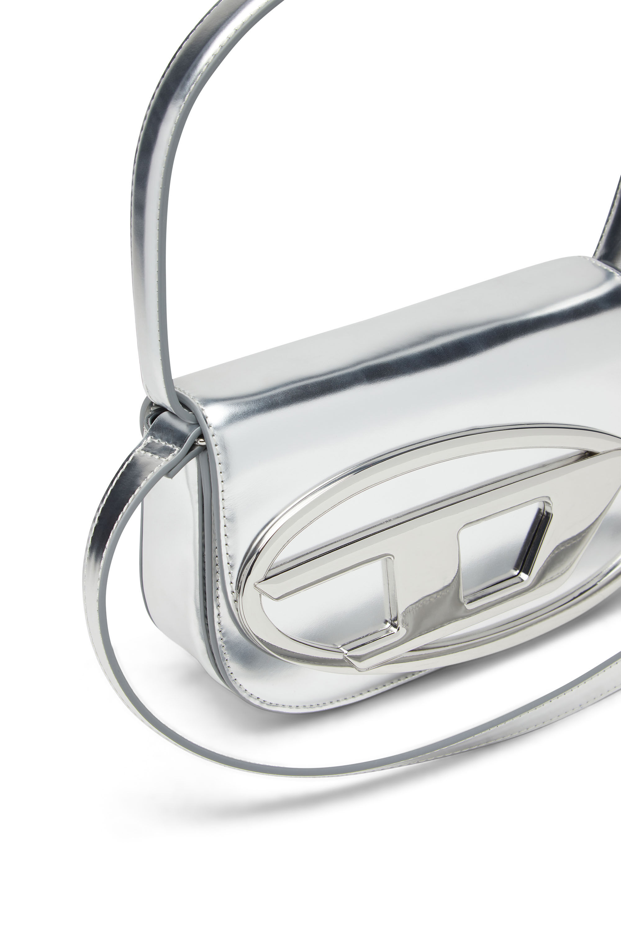 1DR Bag Woman: mirrored shoulder Bag, silver, red & more | Diesel