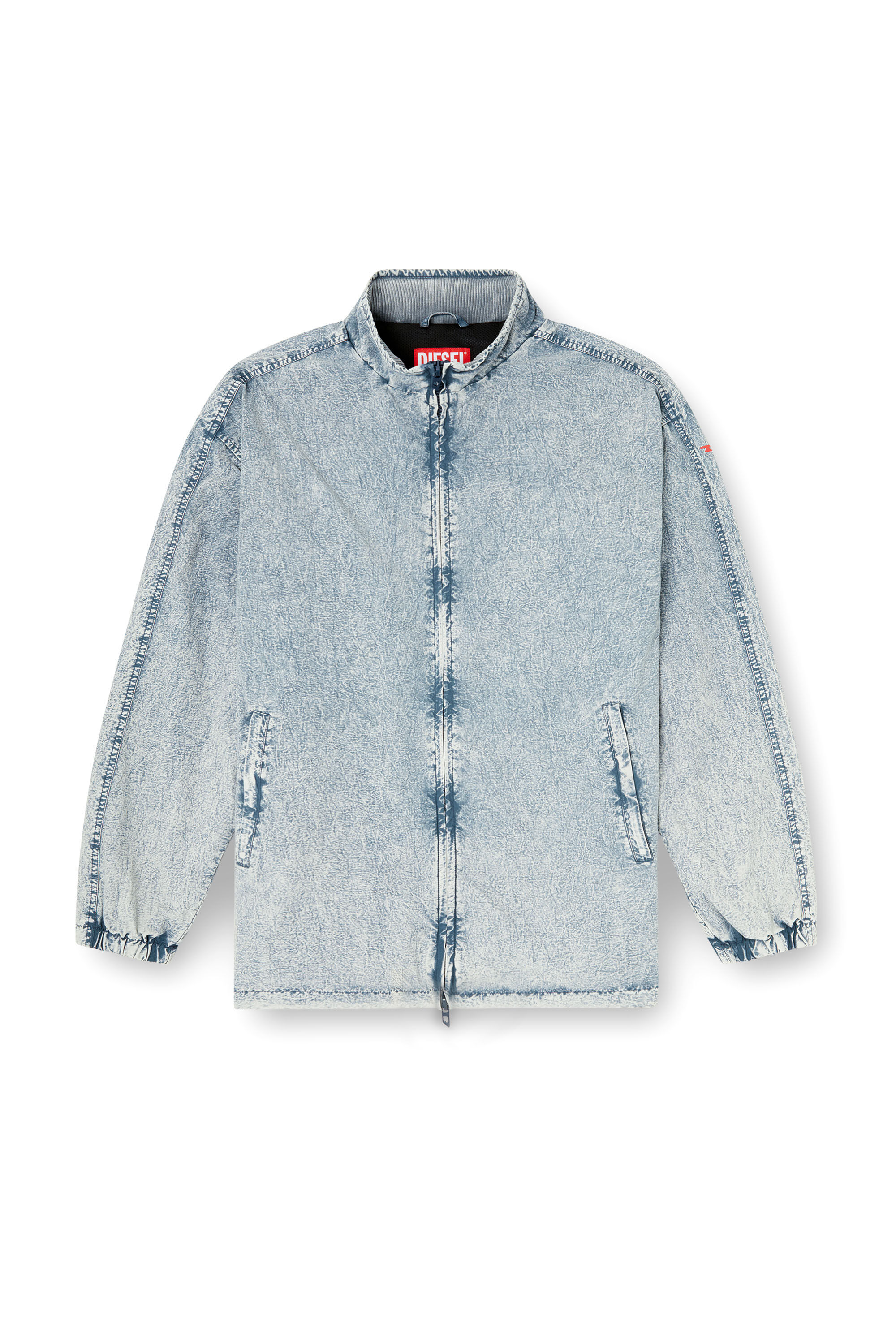 Diesel - J-WILSON, Male's Jacket in recycled nylon taslan in Light Blue - 2