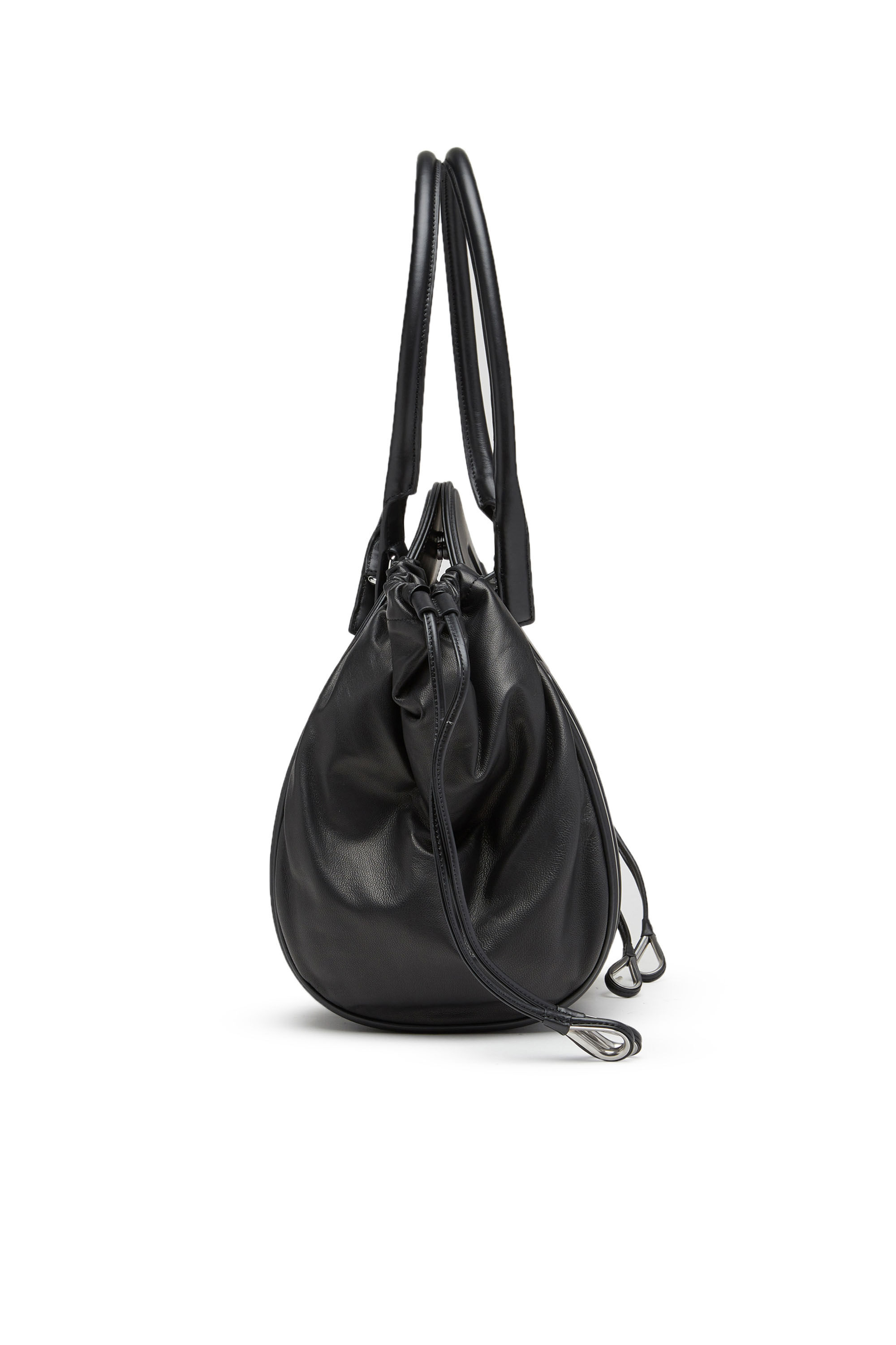 Diesel - 1DR-FOLD M, 1DR-Fold M-Sac à bandoulière avec maxi logo embossé Femme in Noir - 4