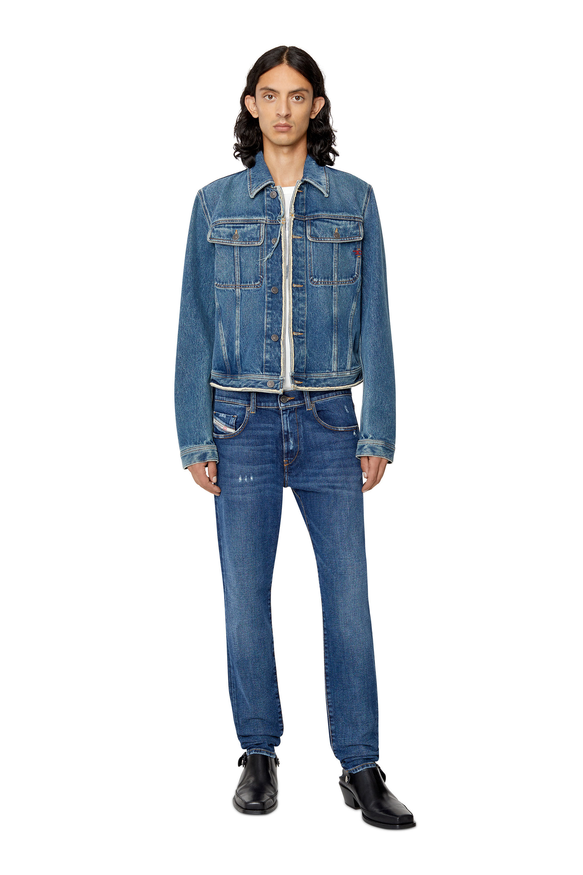 2019 D STRUKT Man Medium blue Jeans Diesel