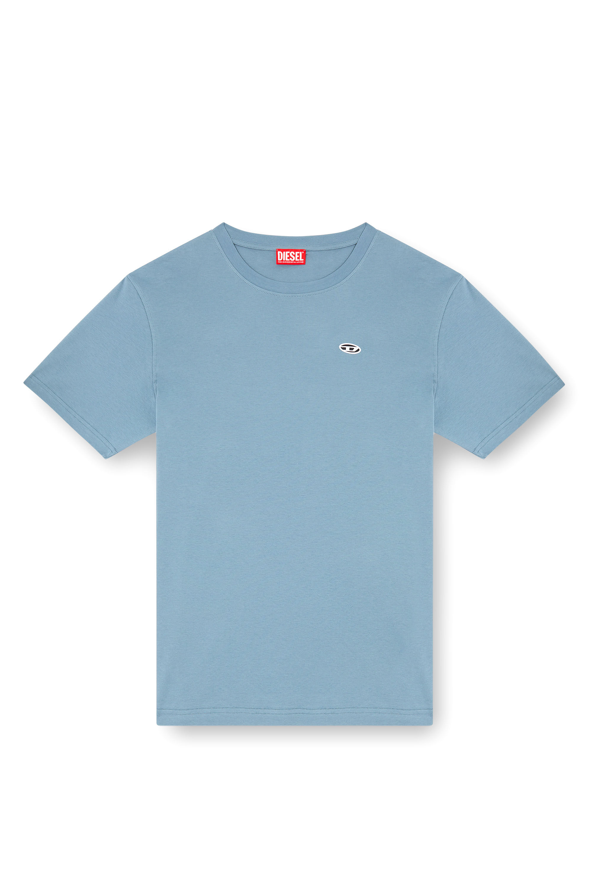 Diesel - T-ADJUST-DOVAL-PJ, T-shirt avec empiècement oval D Homme in Bleu - 2