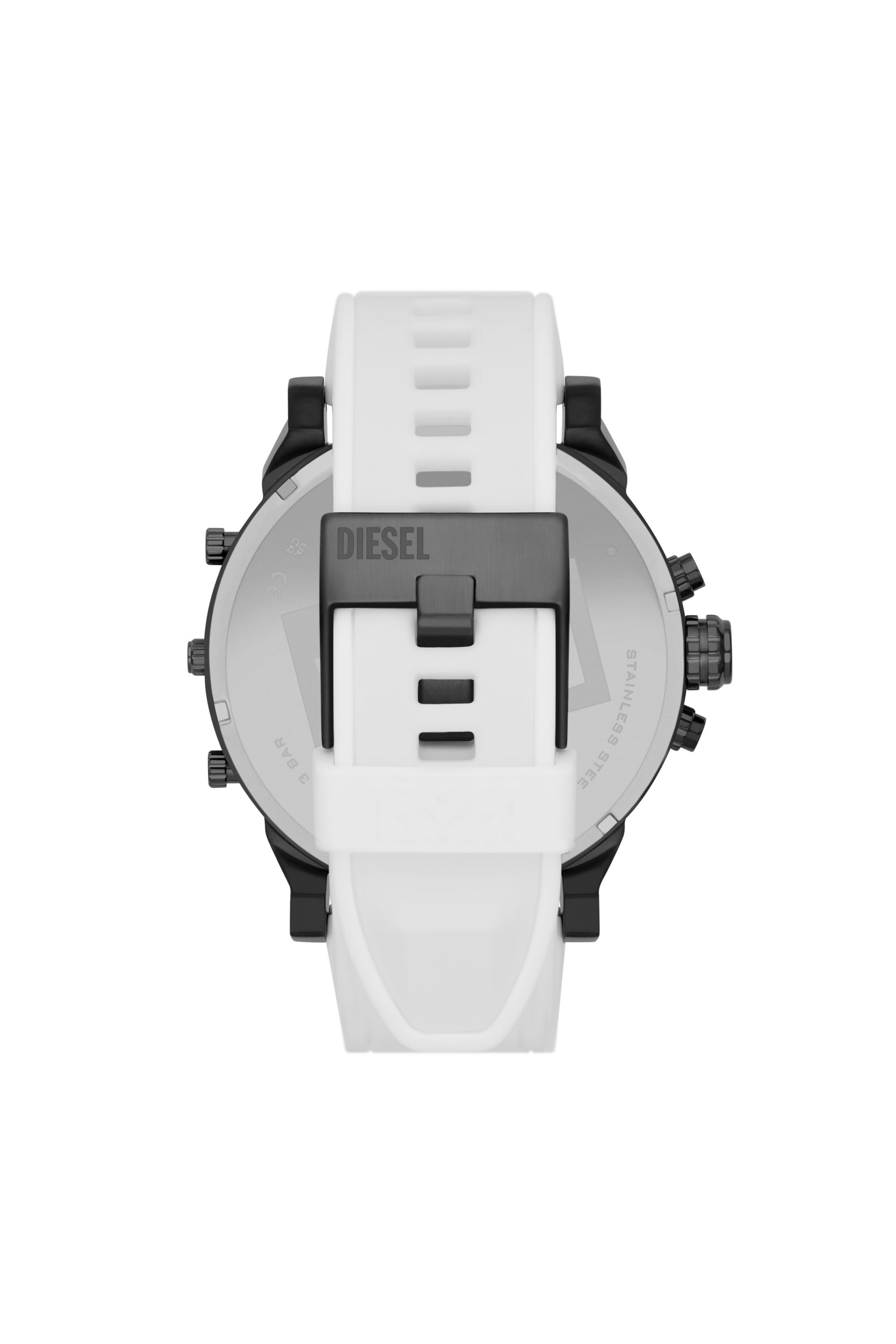Diesel - DZ7478, Male's Mr. Daddy 2.0 White Silicone Watch in White - 2