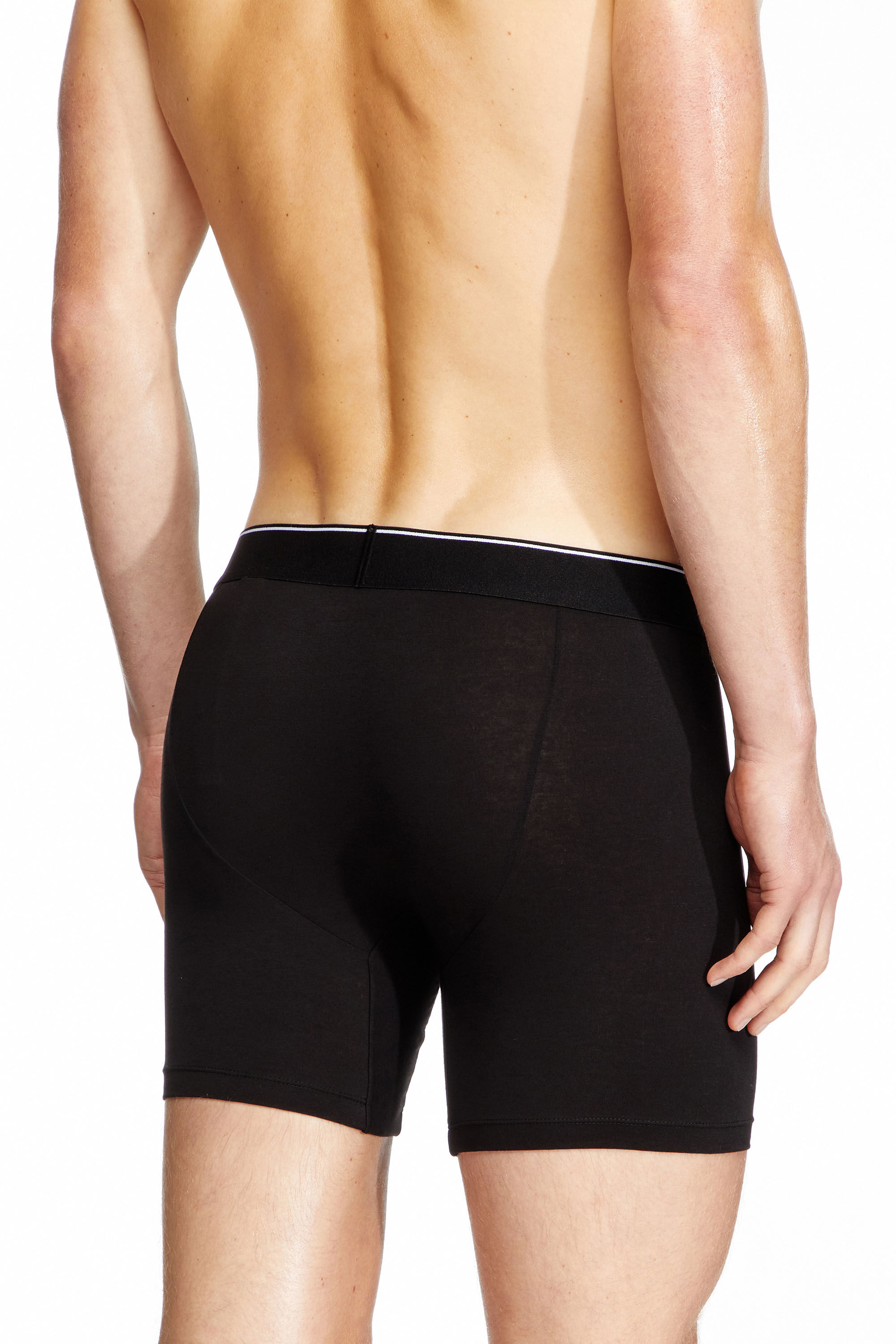 Diesel - MAX-3PACK, Male's Three-pack stretch cotton boxer briefs in Black - 4