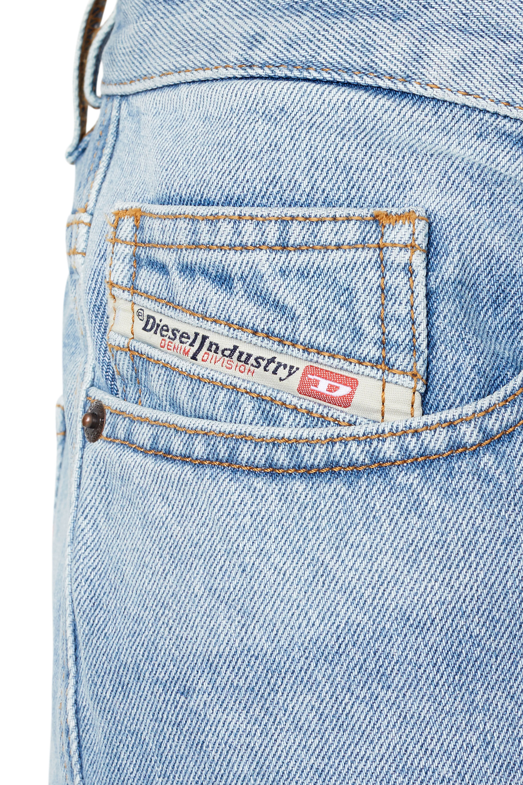 2020 D VIKER Man Straight light blue Jeans Diesel
