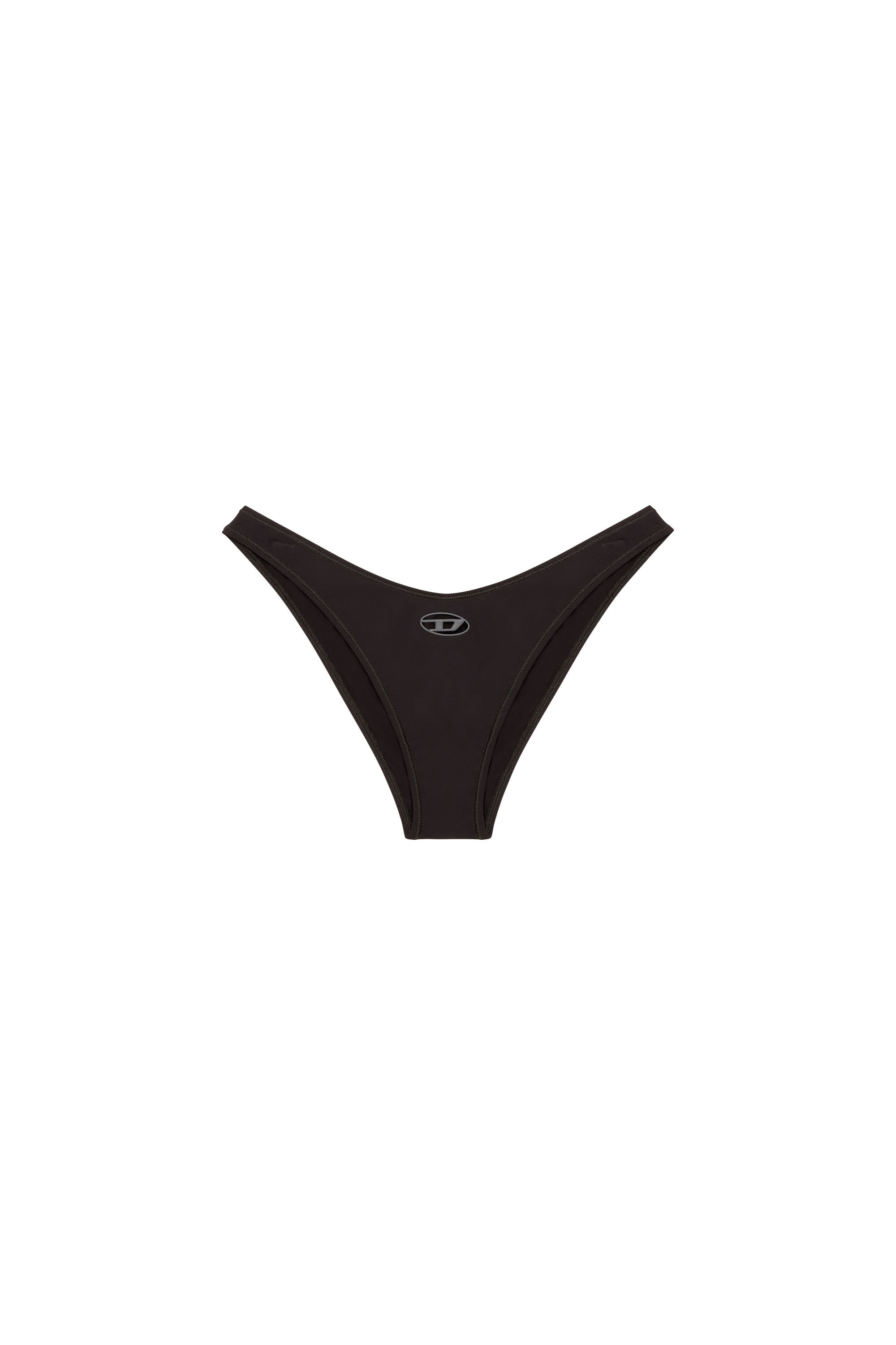 Diesel - PUNCHY-UTLT, Female's Microfibre briefs with cut-out logo in Black - 4