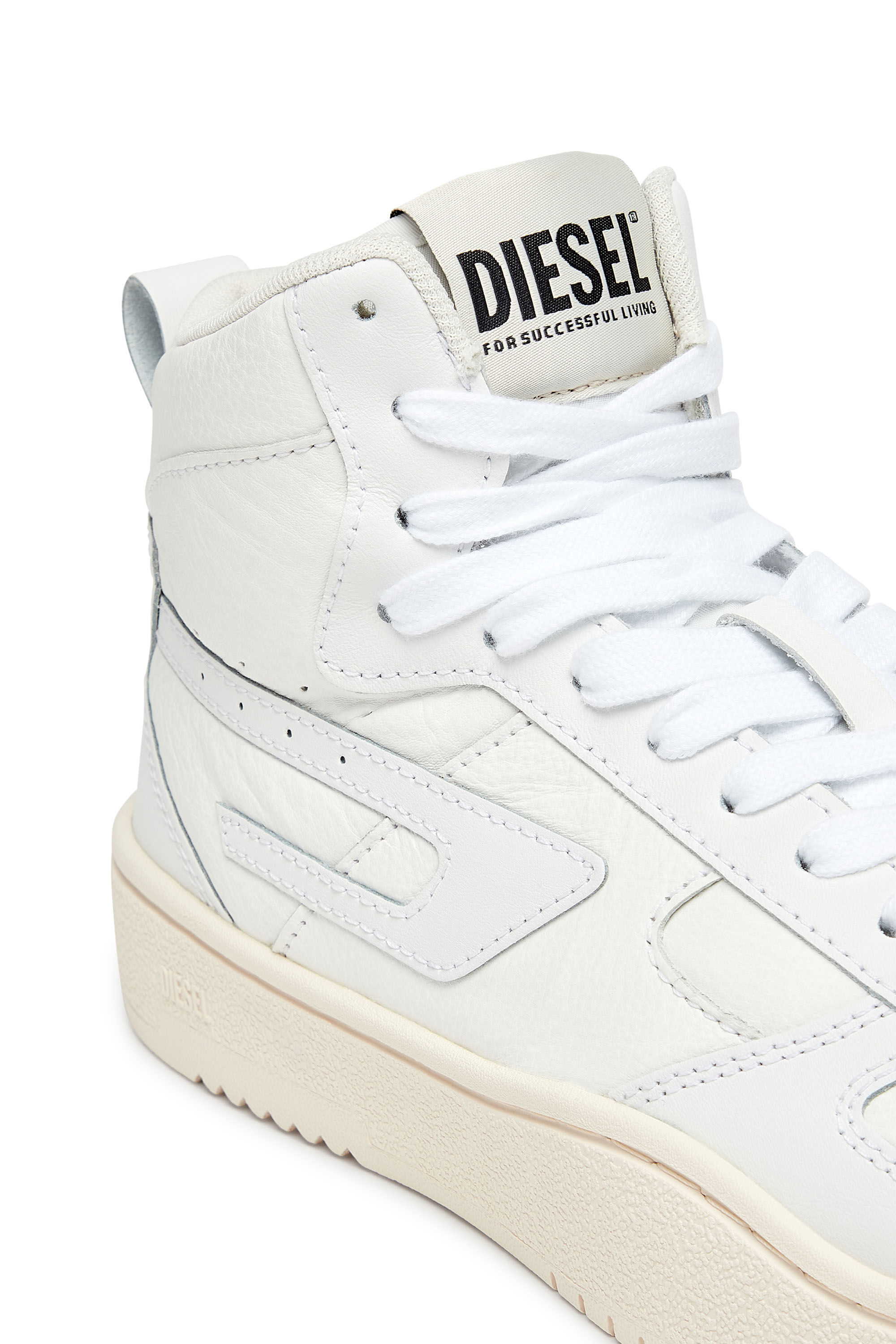 Diesel - S-UKIYO V2 LOW, S-Ukiyo V2 Mid W - Sneakers montantes avec logo D Femme in Blanc - 6