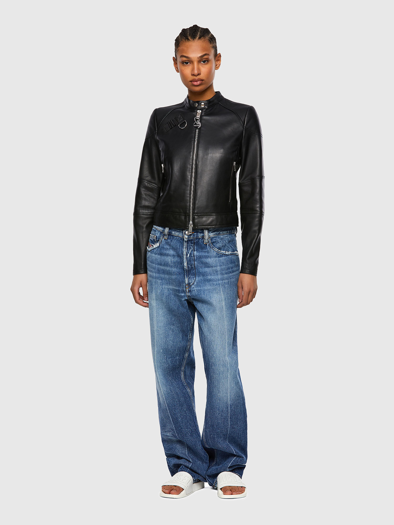 L SUZA Femme Perfecto en cuir matelass Diesel
