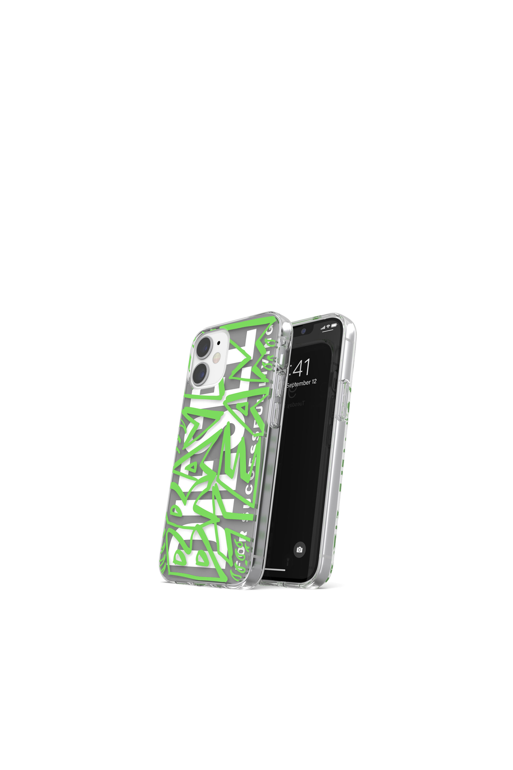 Diesel - 42569 STANDARD CASE, Coque en TPU ultra-léger pur iPhone 12 Mini Mixte in Vert - 3
