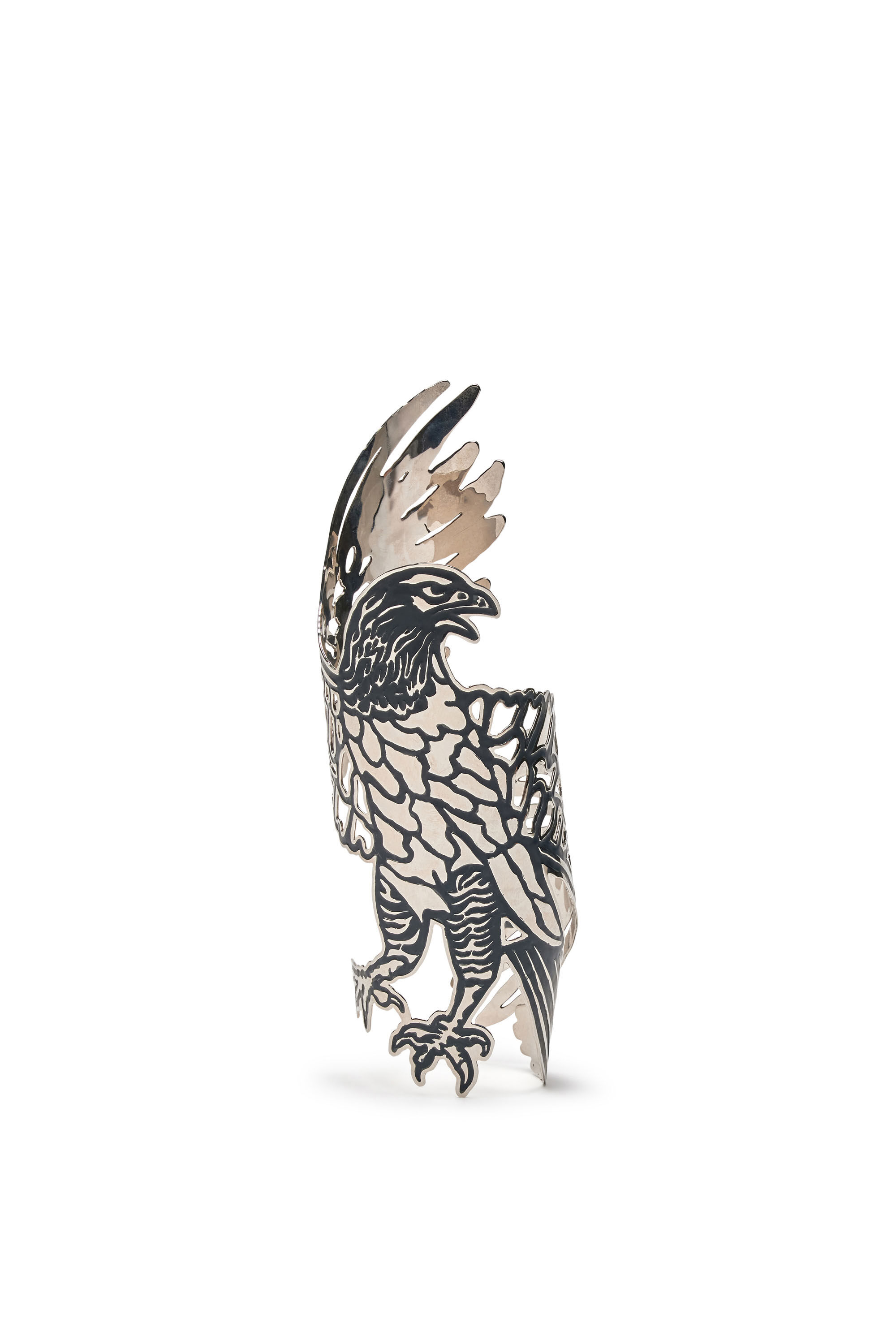 Diesel - EAGLE ARMBAND, Female's Eagle arm cuff in Silver - 1