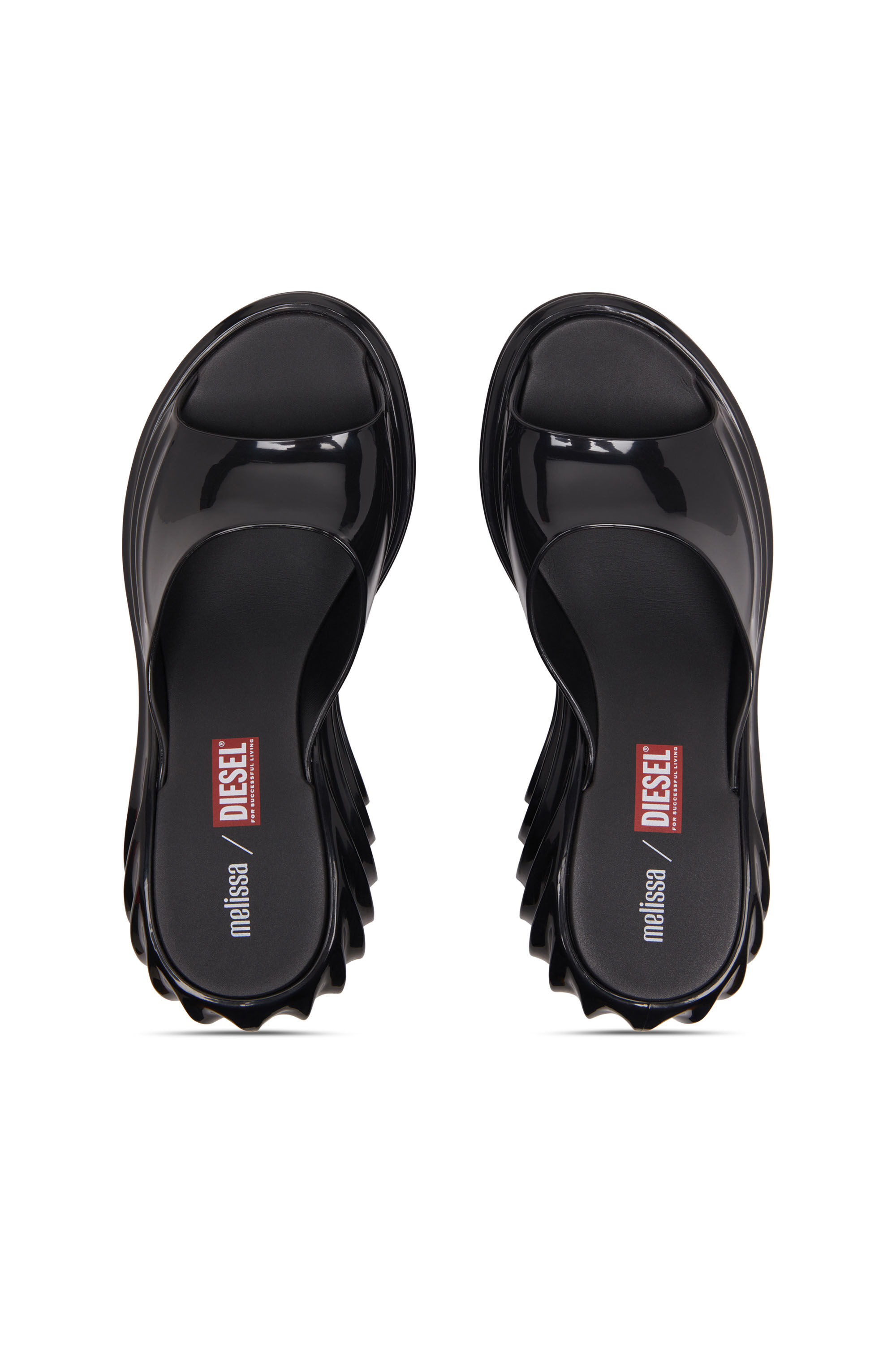 Diesel - MELISSA QUANTUM PLATFORM, Mule à plateforme en Melflex® Femme in Noir - 4