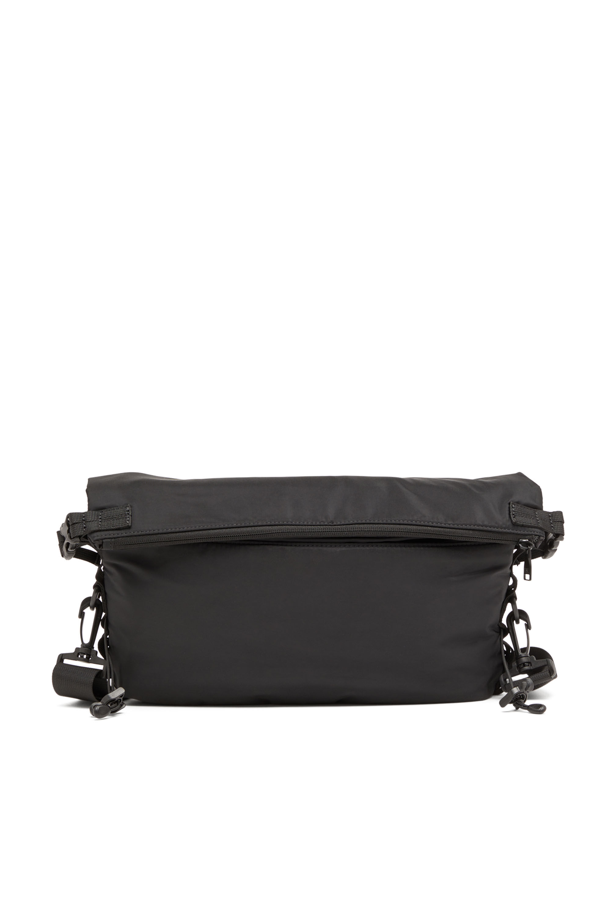 Men's Drape-Nylon crossbody bag with Oval D print | Black Men's Drape-Nylon crossbody bag with Oval D print | Black