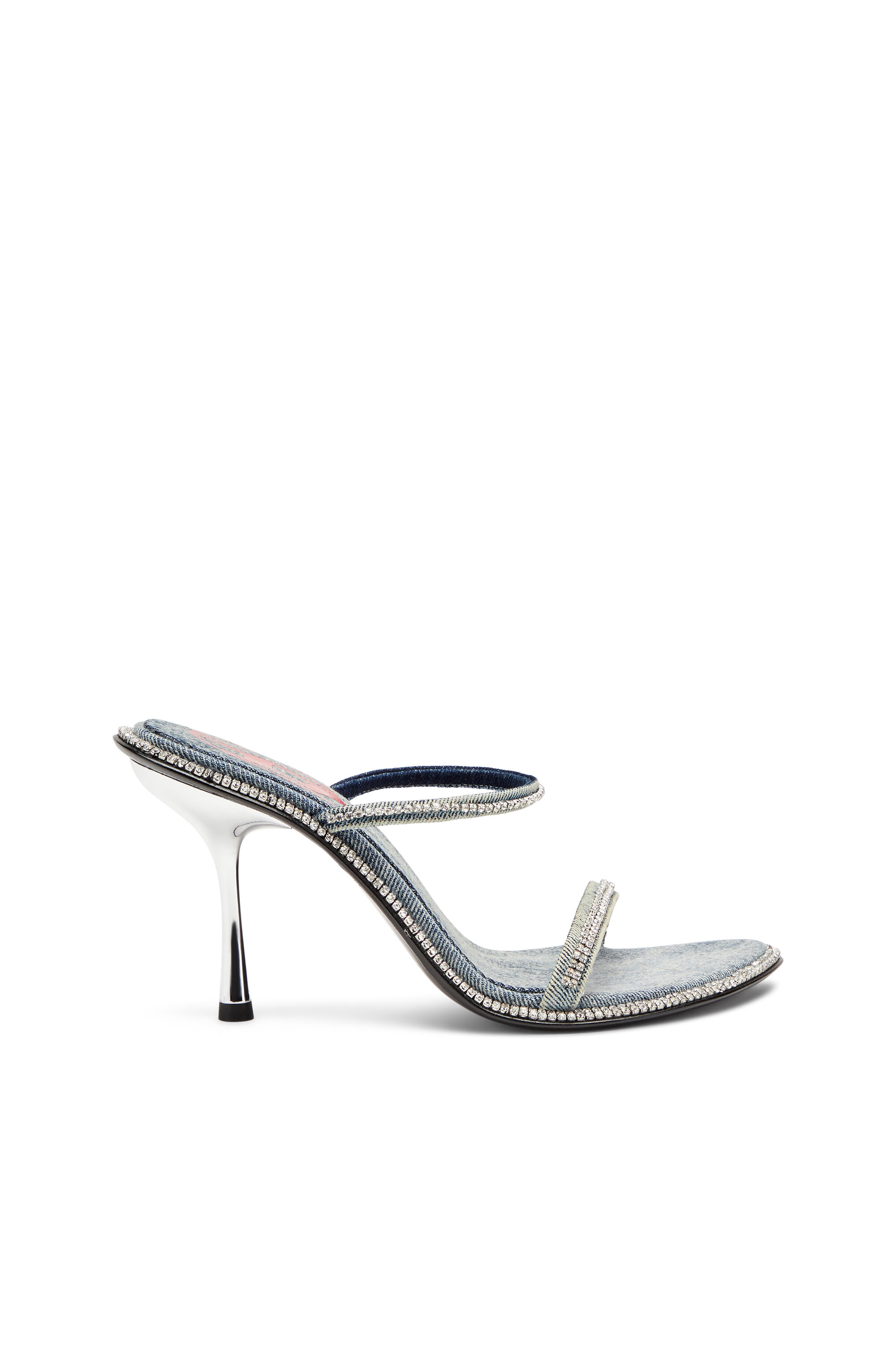 Diesel - D-HAVANNA SDL, Female's D-Havanna-Heeled mules in crystal denim in Light Blue - 1