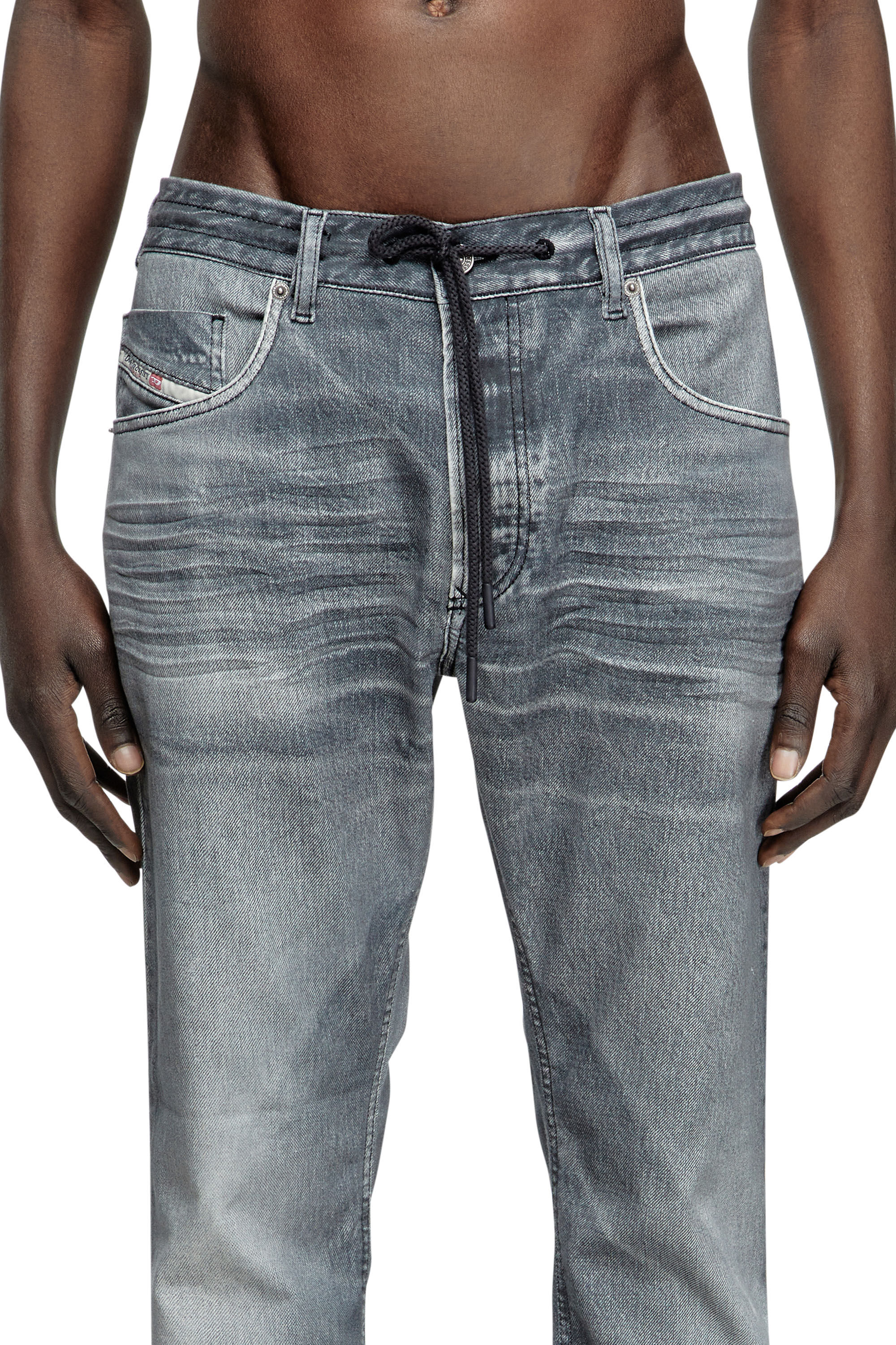 Diesel - Regular 2030 D-Krooley Joggjeans® 068PC Homme, Gris - Image 5