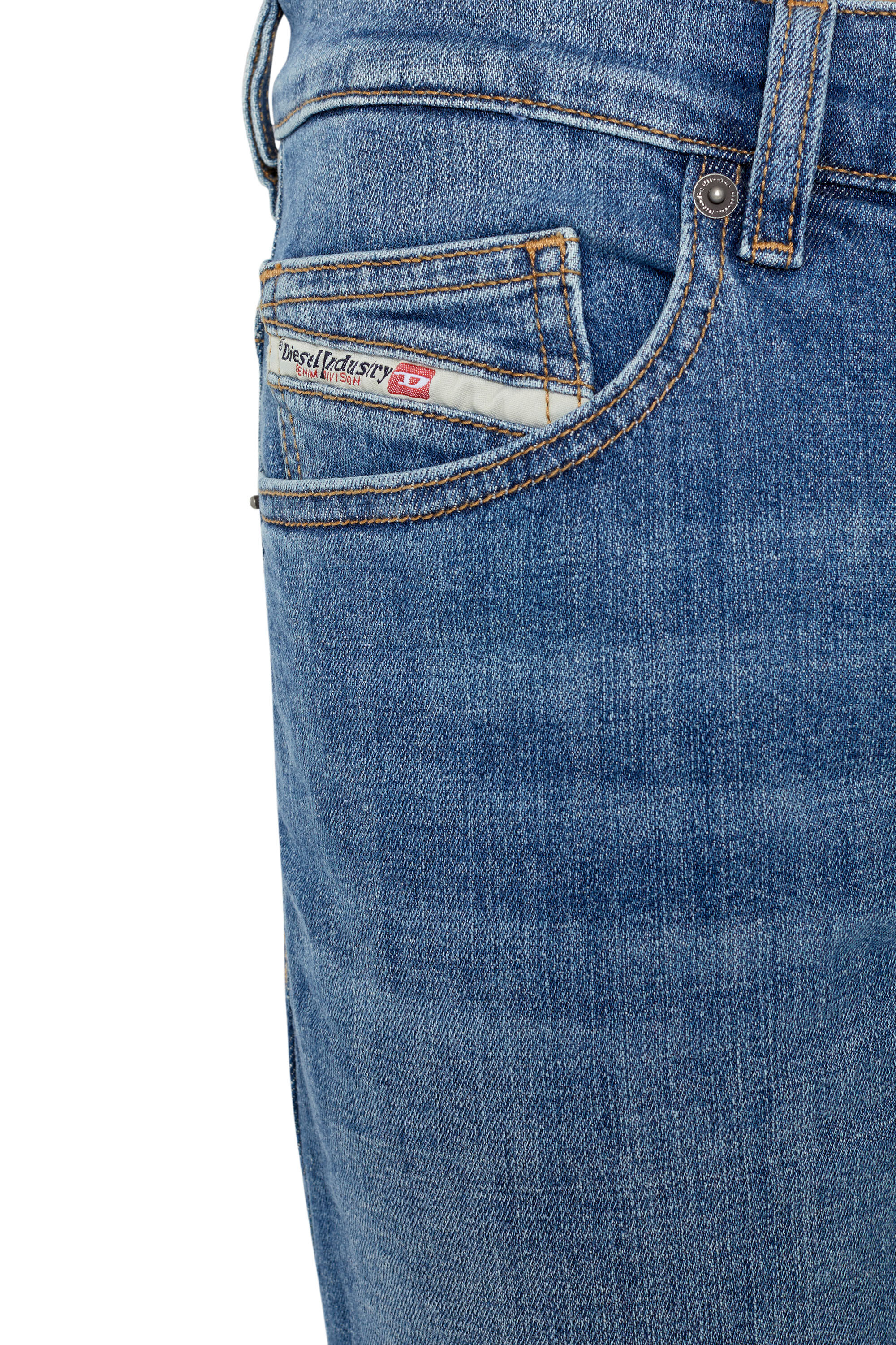 Diesel - D-Luster 0IHAT Slim Jeans, Medium Blue - Image 6