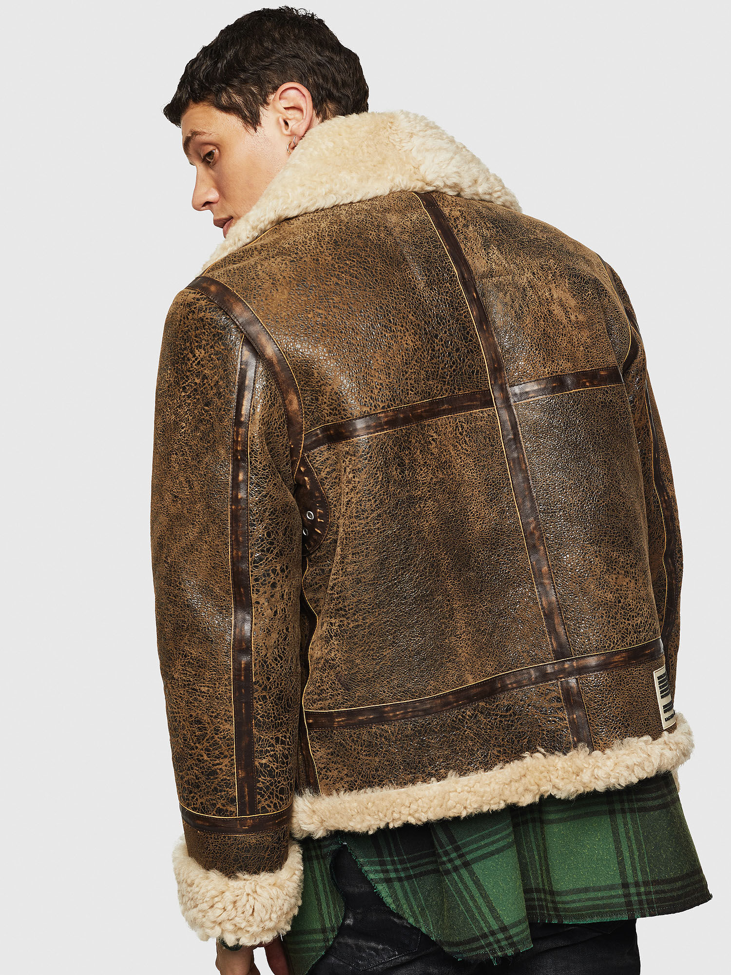 Diesel shearling jacket online