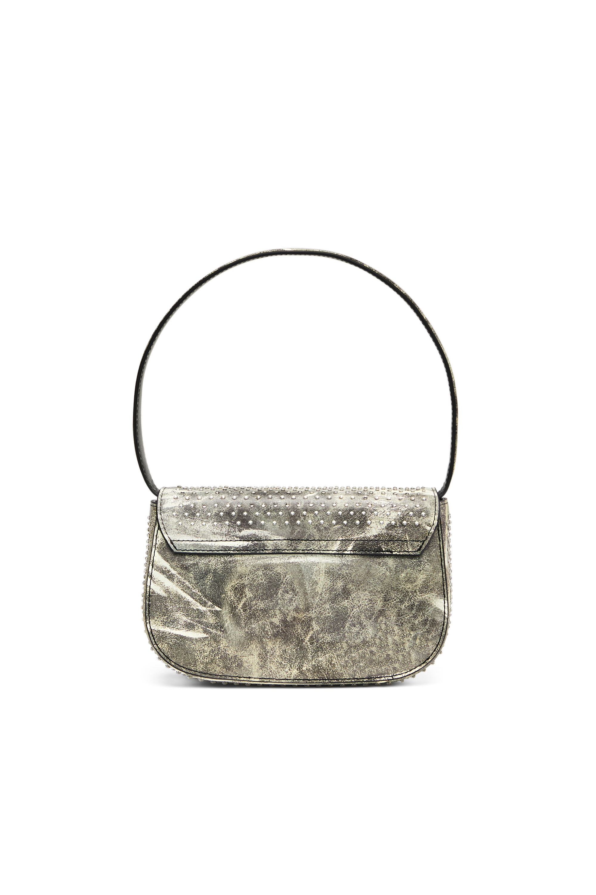 1DR Woman: Crystal-embellished leather shoulder bag | Diesel