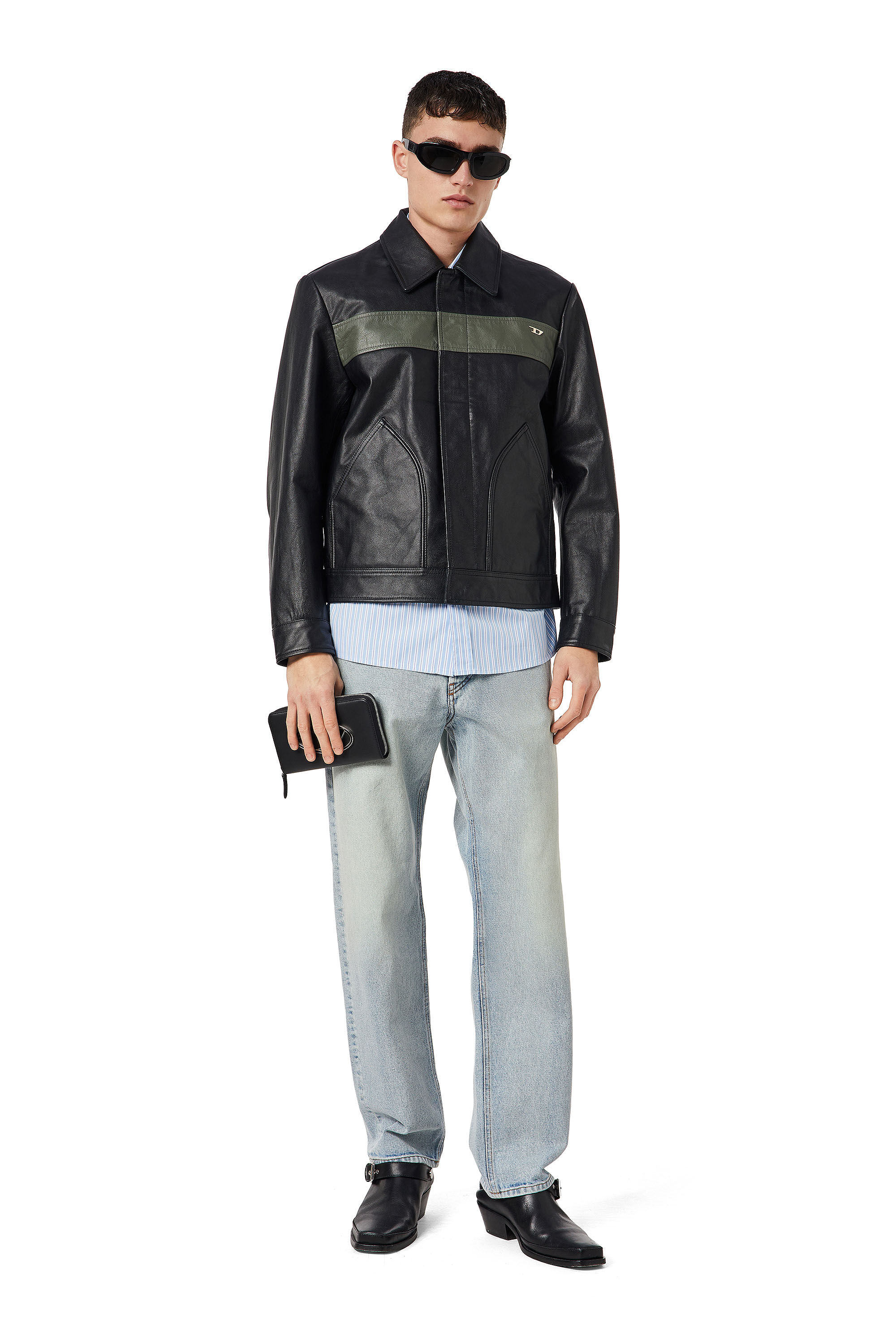 Dxi jeans top leather jacket price