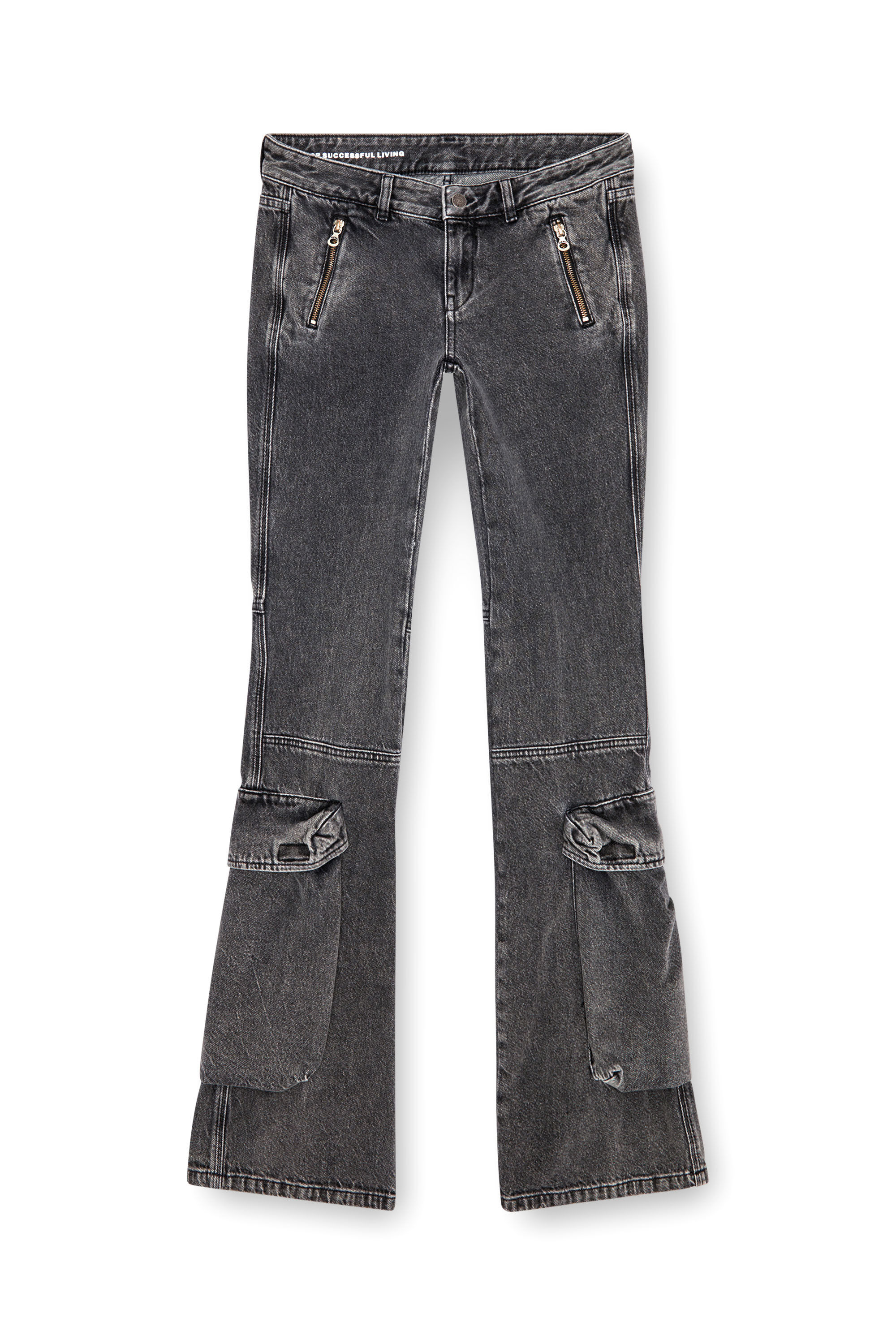 Diesel - Female Bootcut and Flare Jeans D-Poky 0CBDH, Black/Dark Grey - Image 2