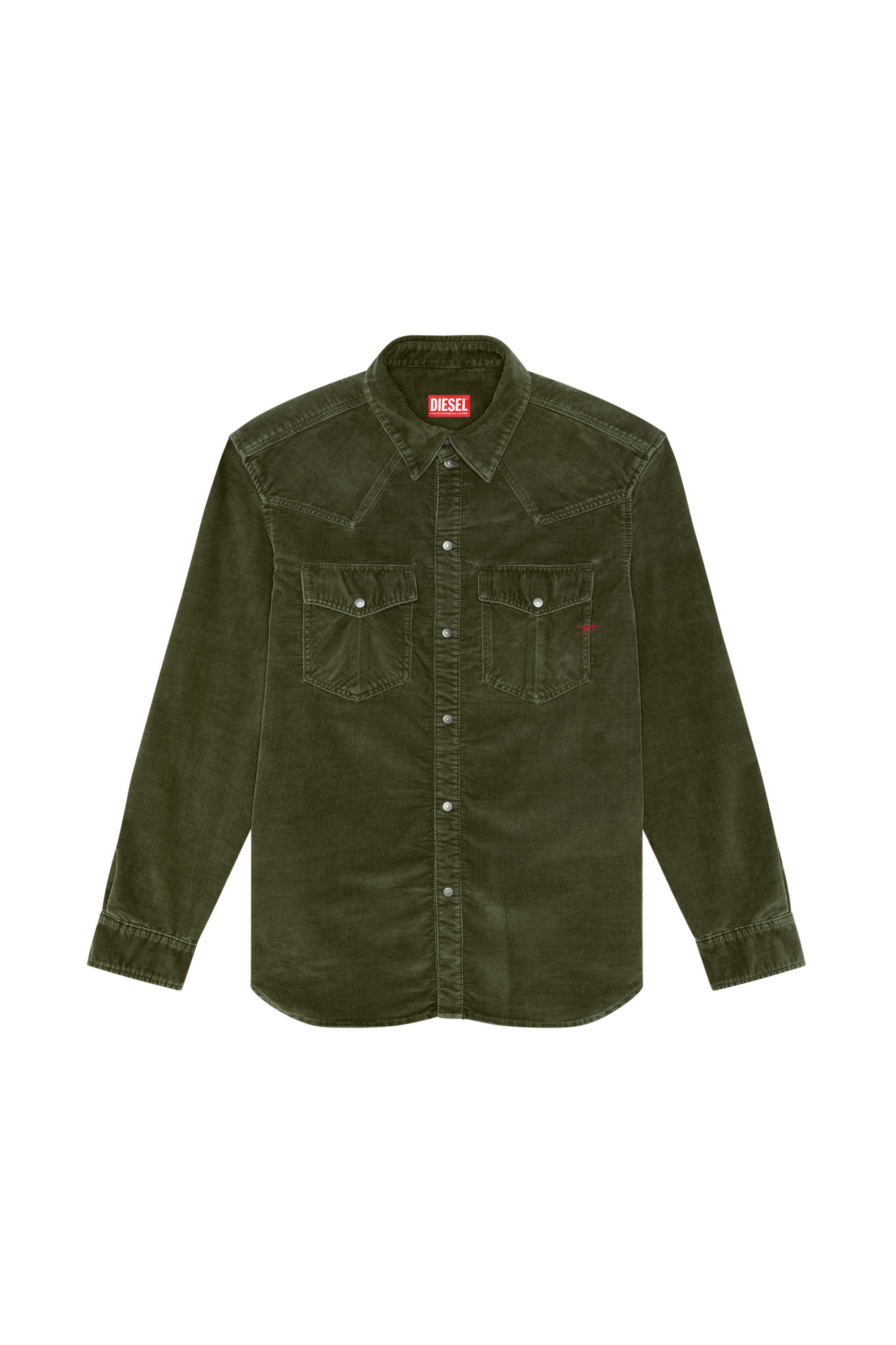 Levi's green hotsell corduroy western shirt