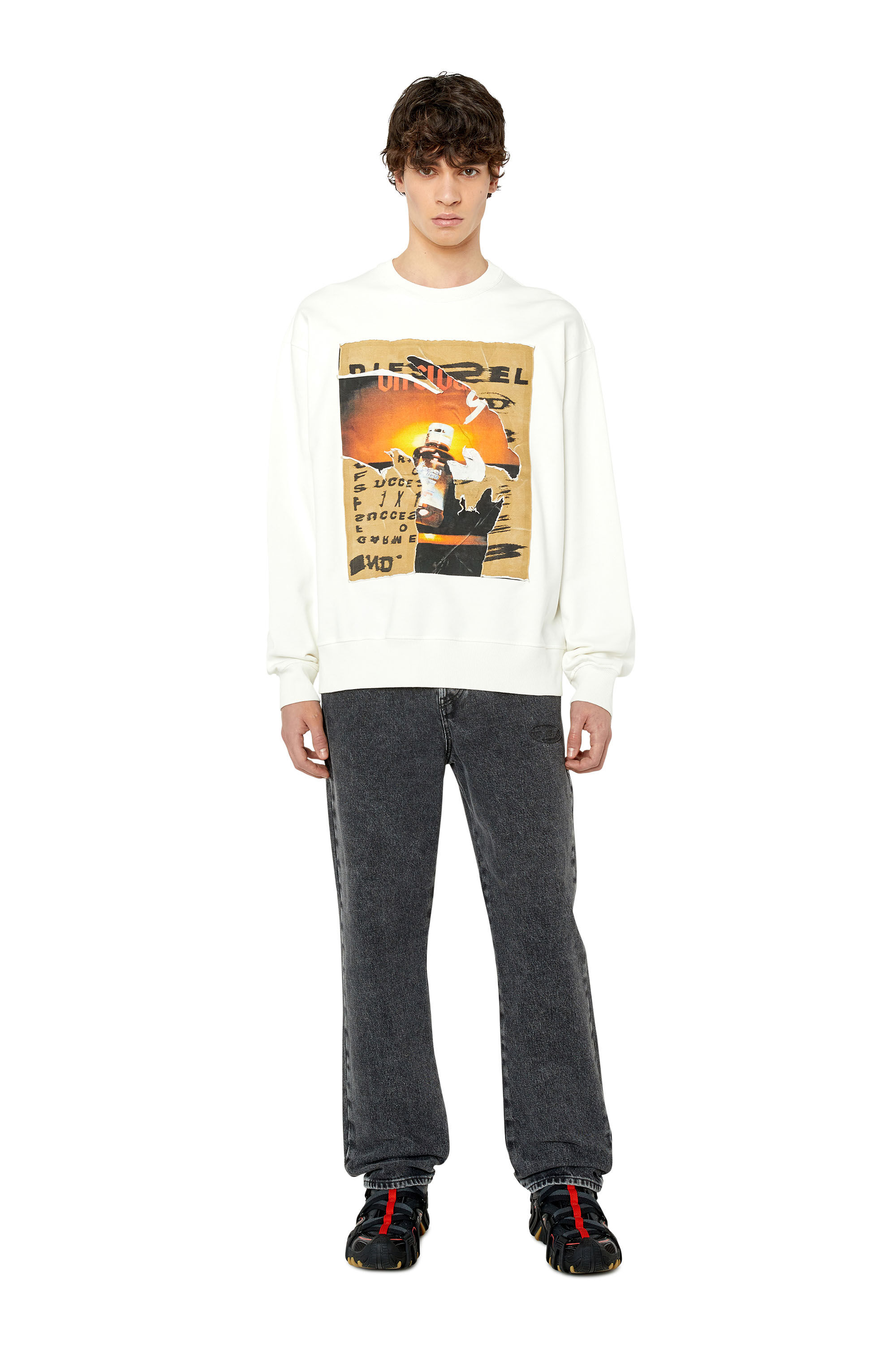 Diesel - Male's Straight Jeans 2020 D-Viker 007N4, Black/Dark Grey - 1
