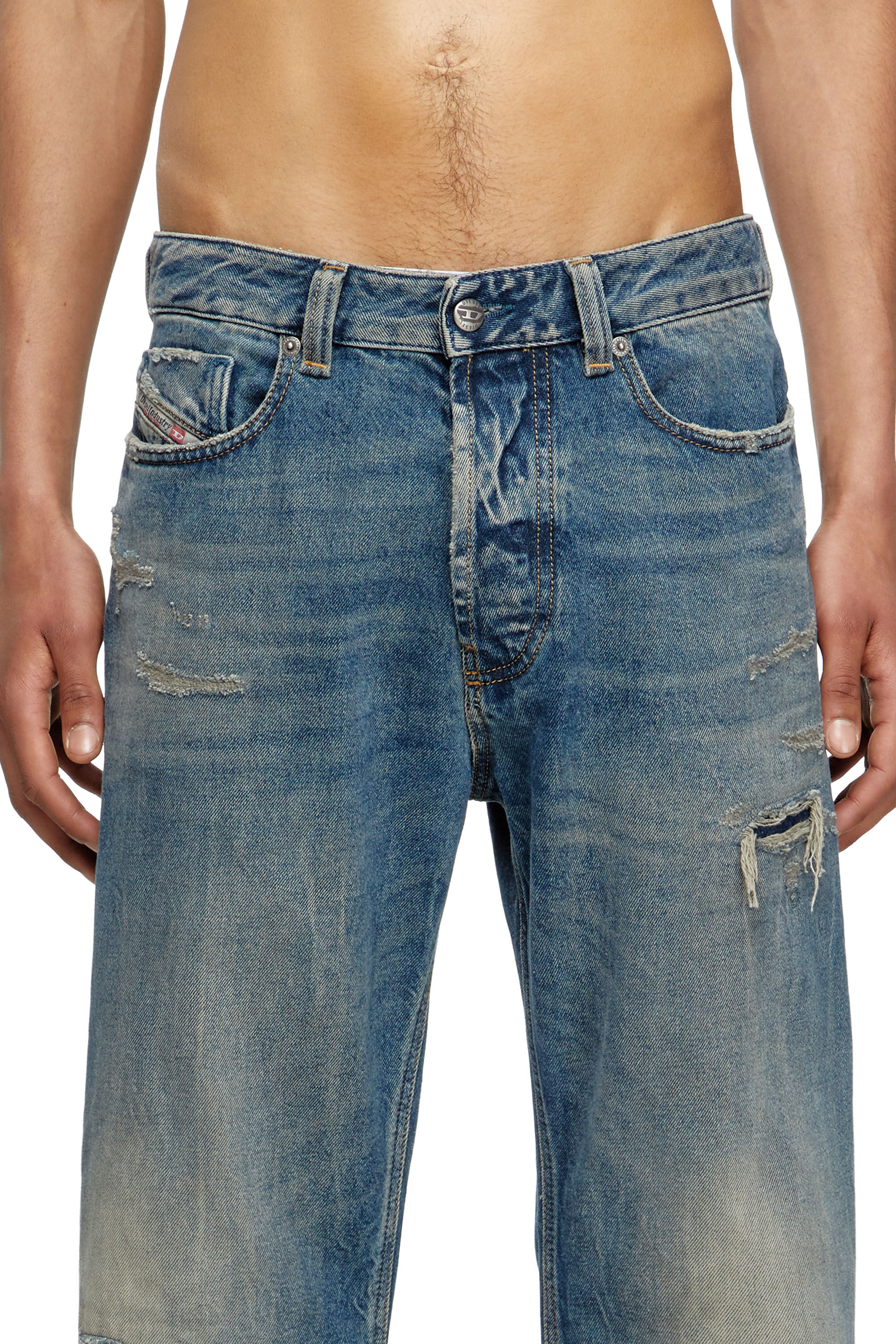 Diesel - Male's Relaxed Jeans 1980 D-Eeper 09M28, Medium Blue - 5