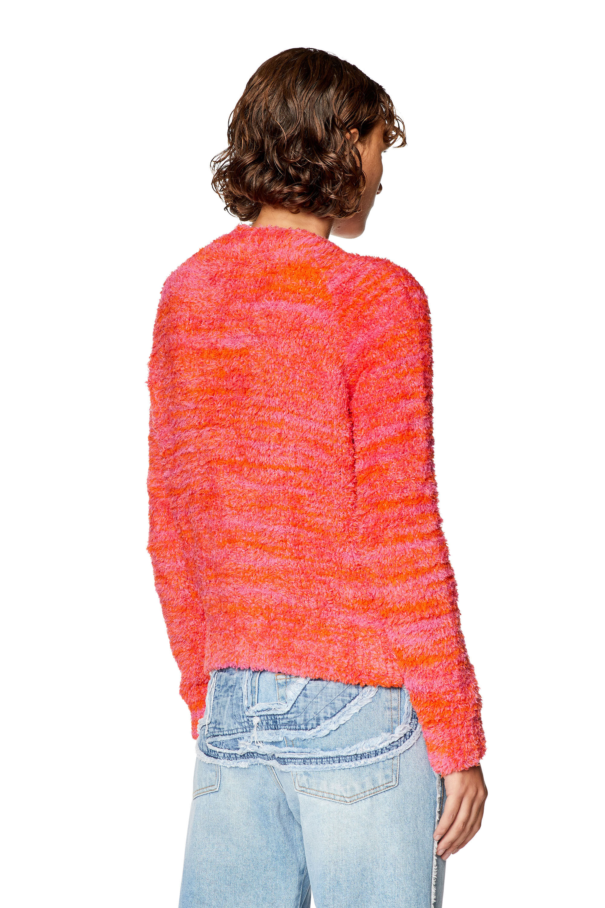 Women s Fluffy jumper with oval D plaque M KYRA Diesel