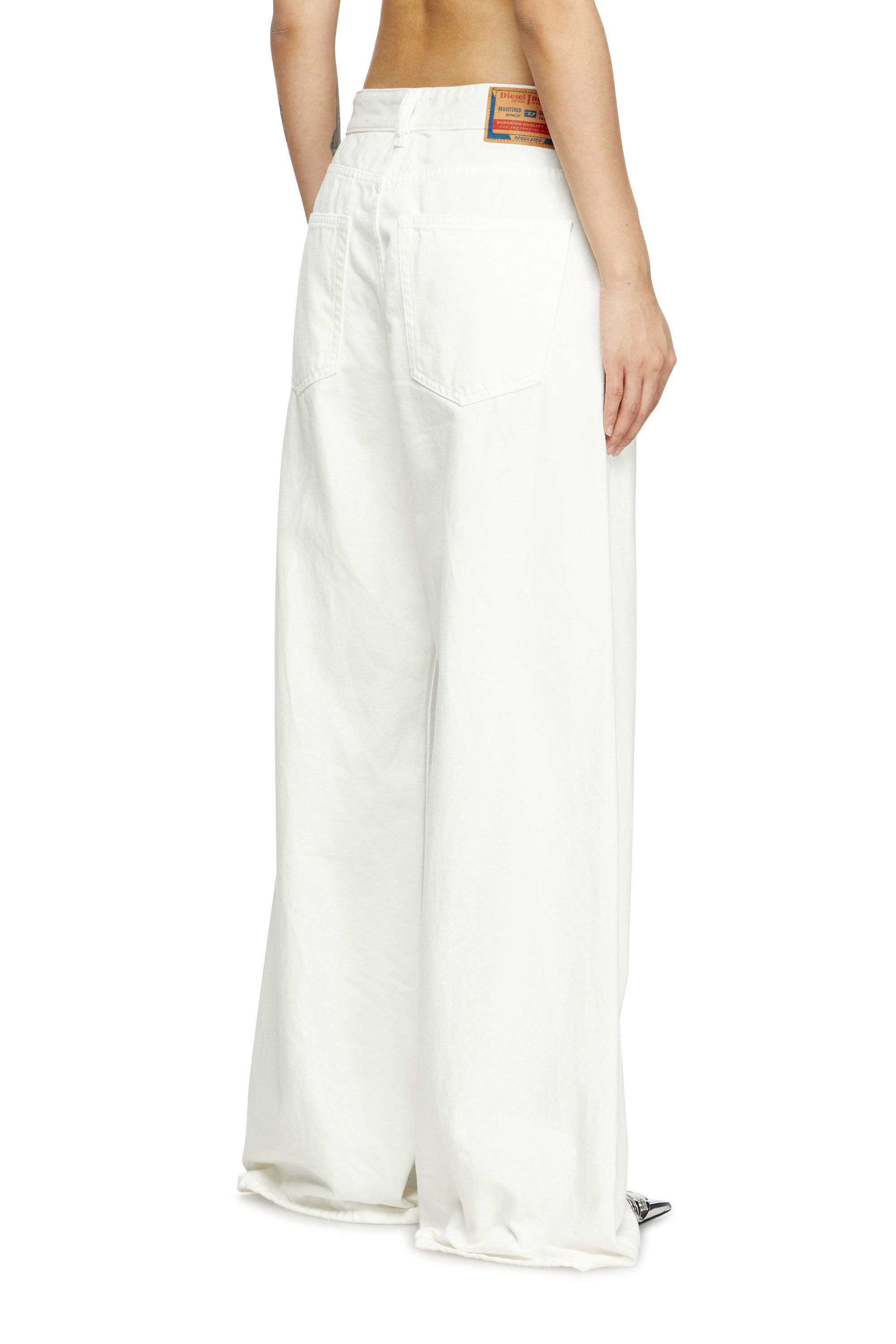Diesel - Female's Relaxed Jeans 1996 D-Sire 09I41, White - 4