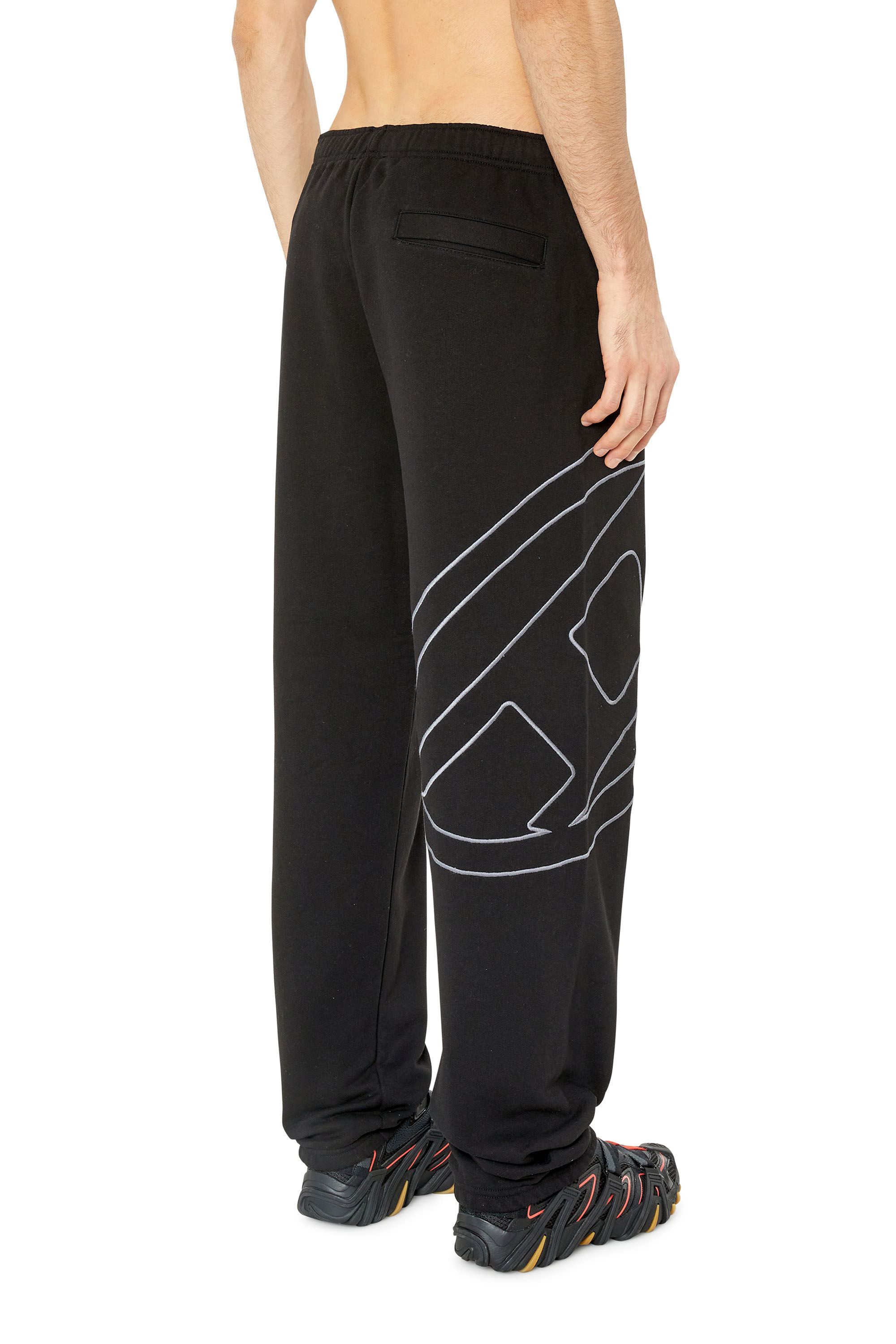 Diesel - P-MARKY-MEGOVAL, Pantalon de survêtement avec maxi logo D Homme in Noir - 5