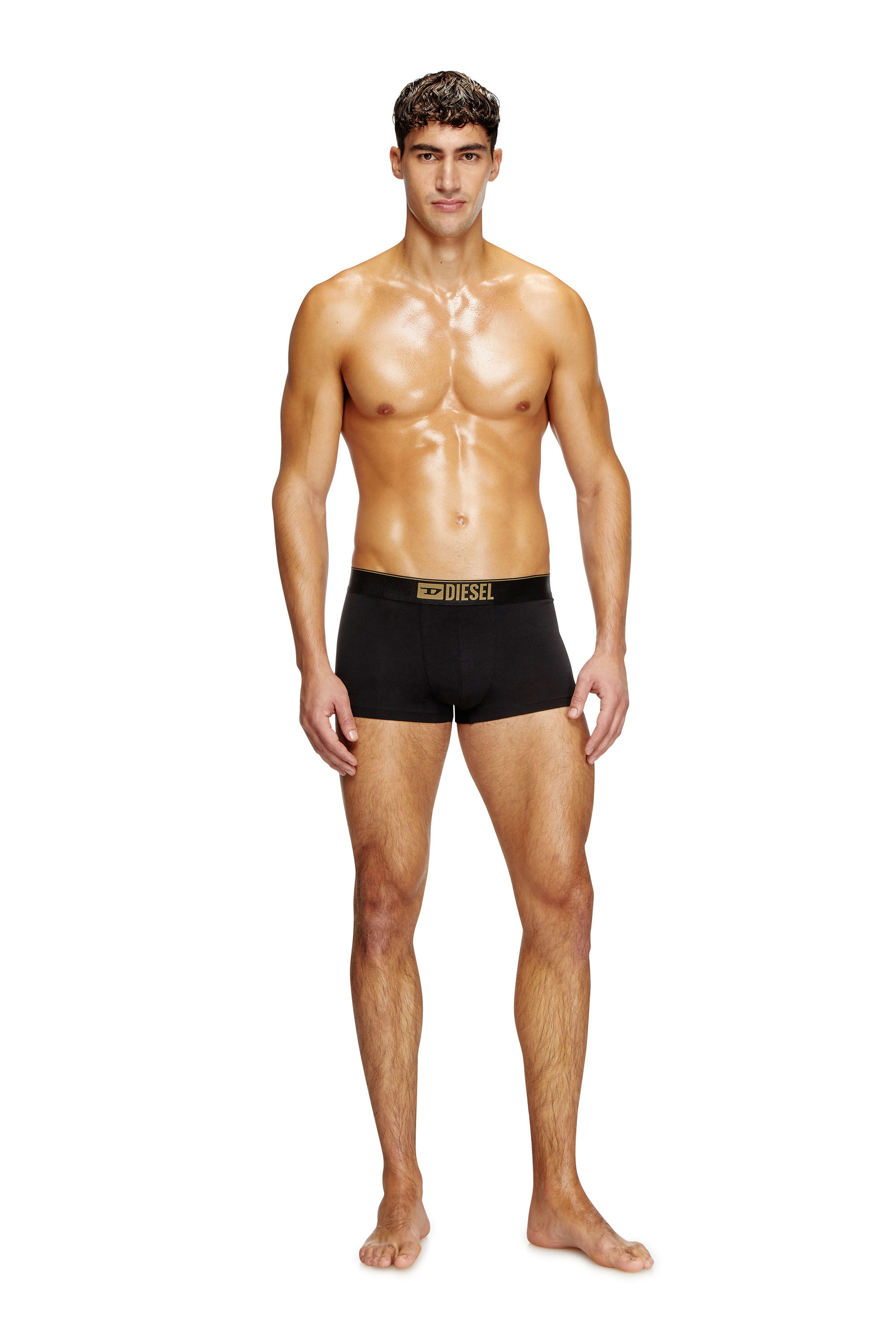 Diesel - DAMIEN-GFT-3PACK, Lot de trois boxers métallisés Homme in Noir - 2