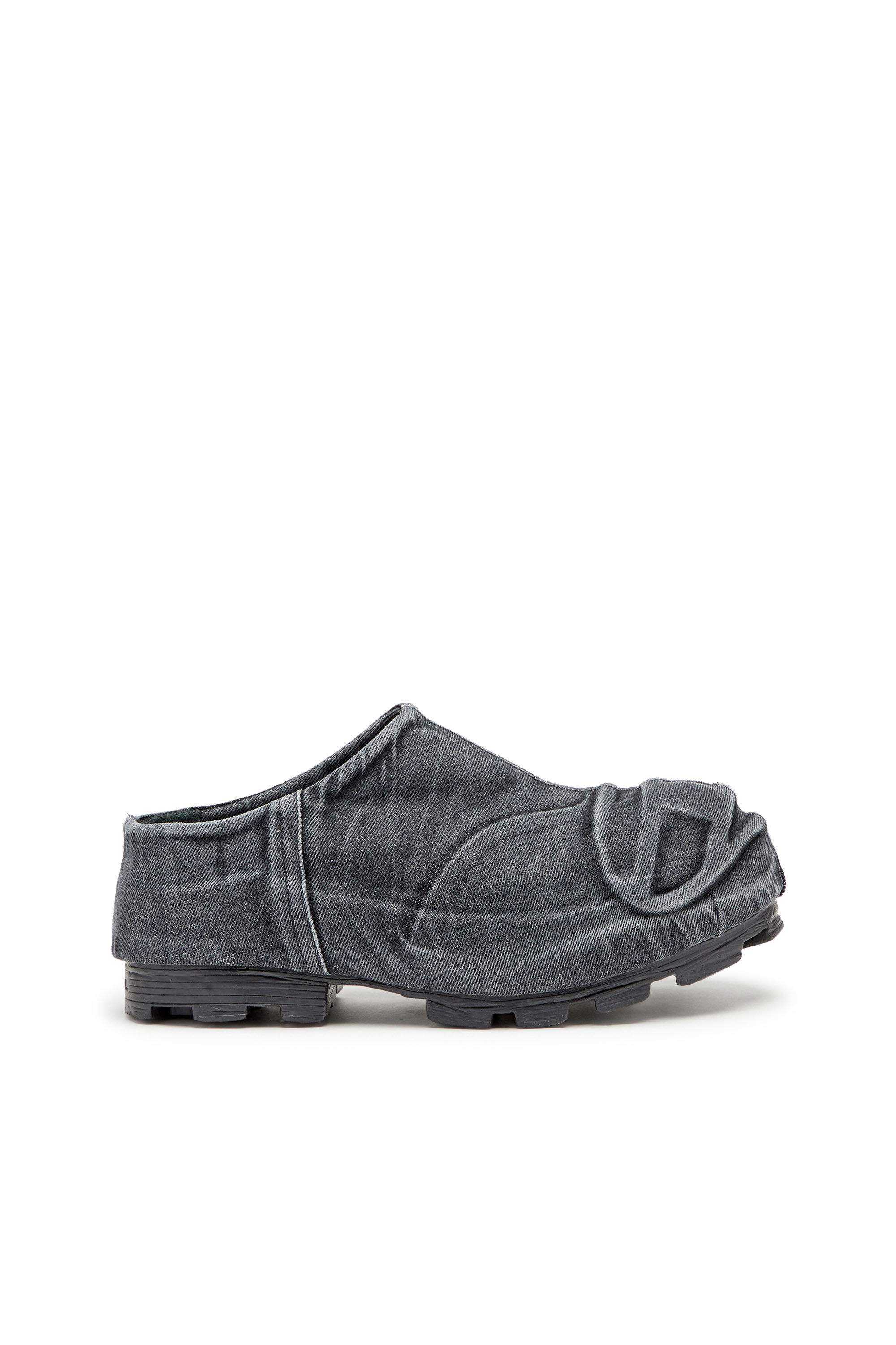 Men s D Hammer Low cut denim boots with Oval D toe guard Black Diesel