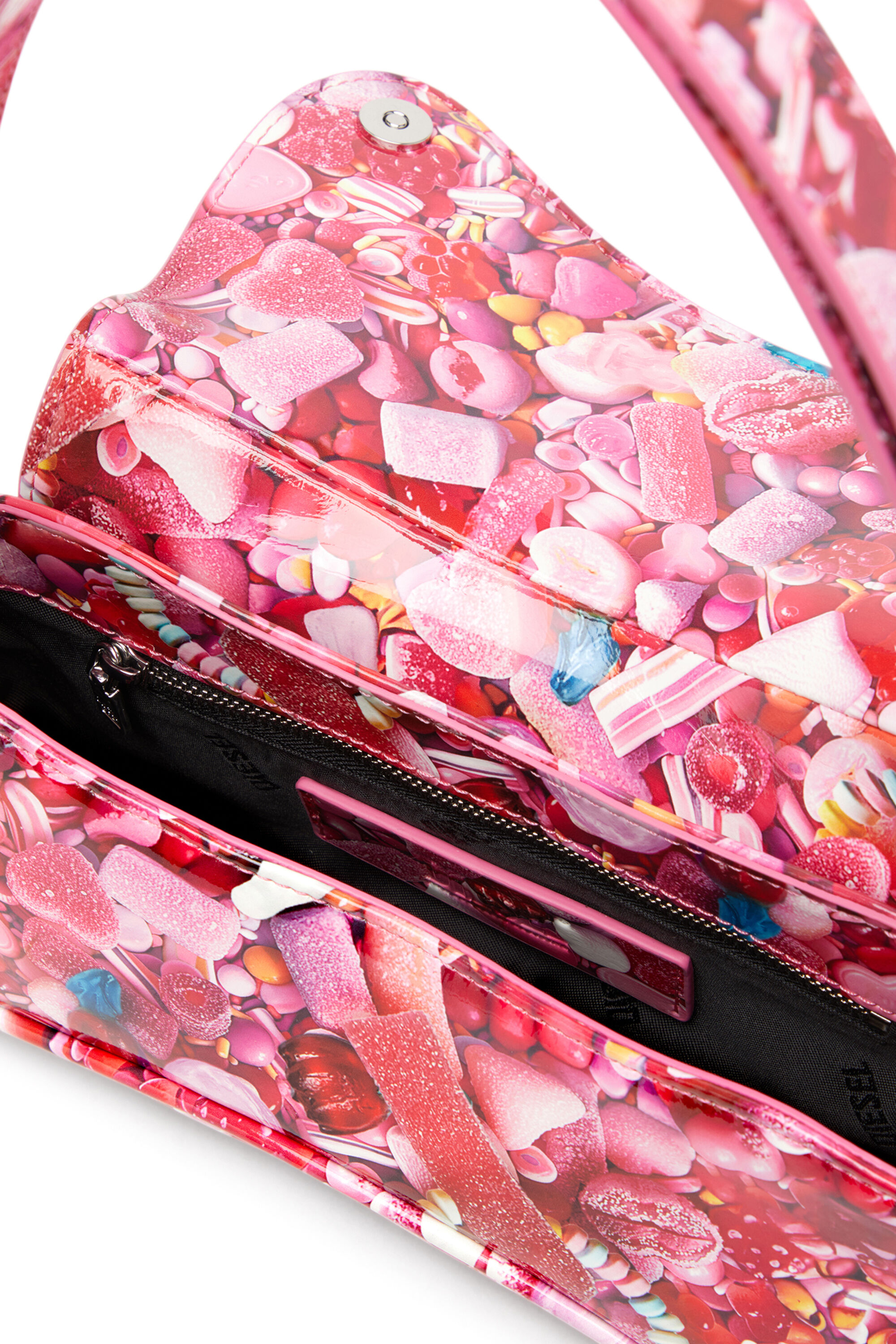 Diesel - PLAY CLUTCH, Female's Play-Glossy clutch with print in Pink - 2