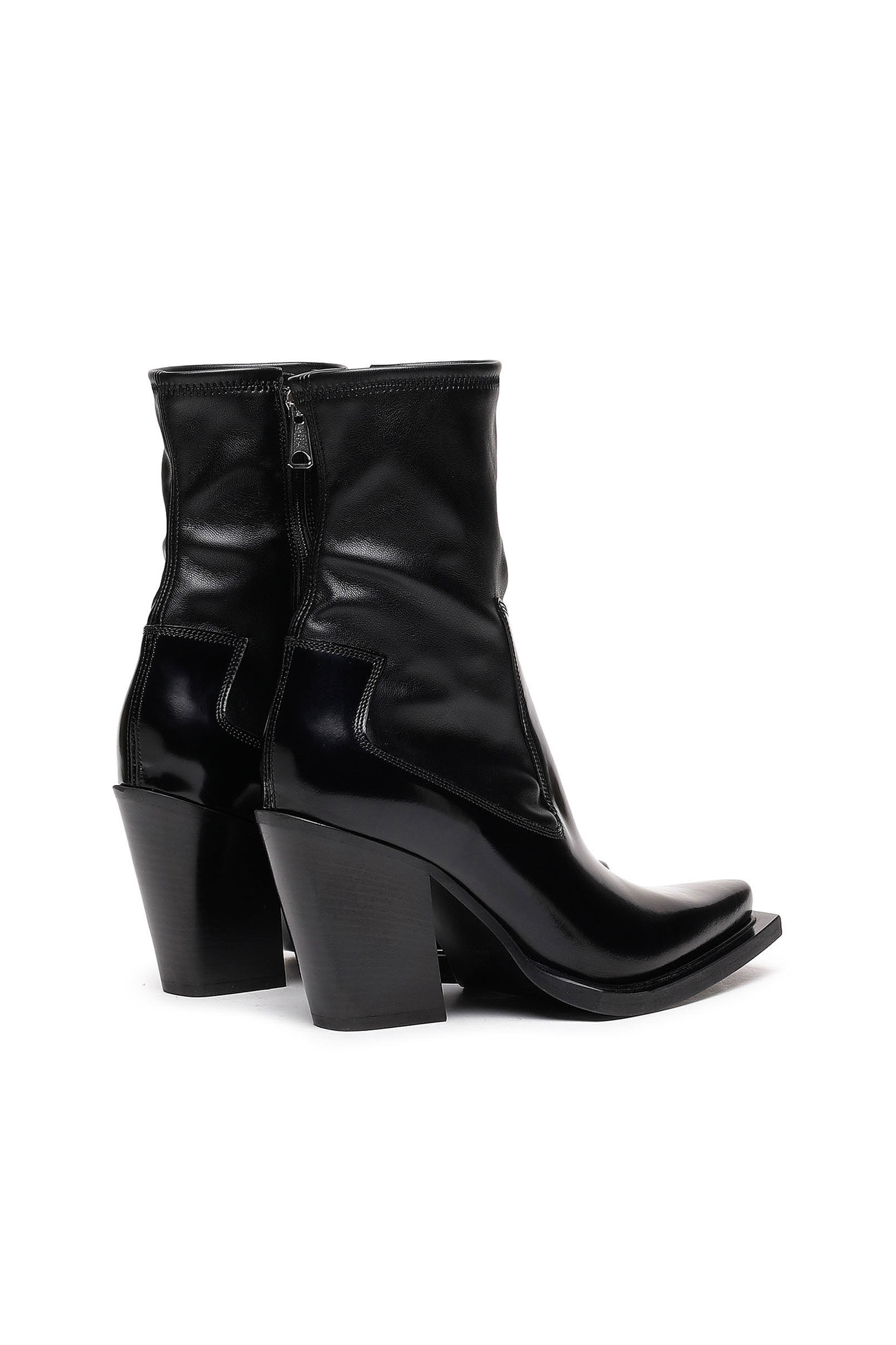 D WESTERN SBT Woman Western boots in glossed leather Diesel