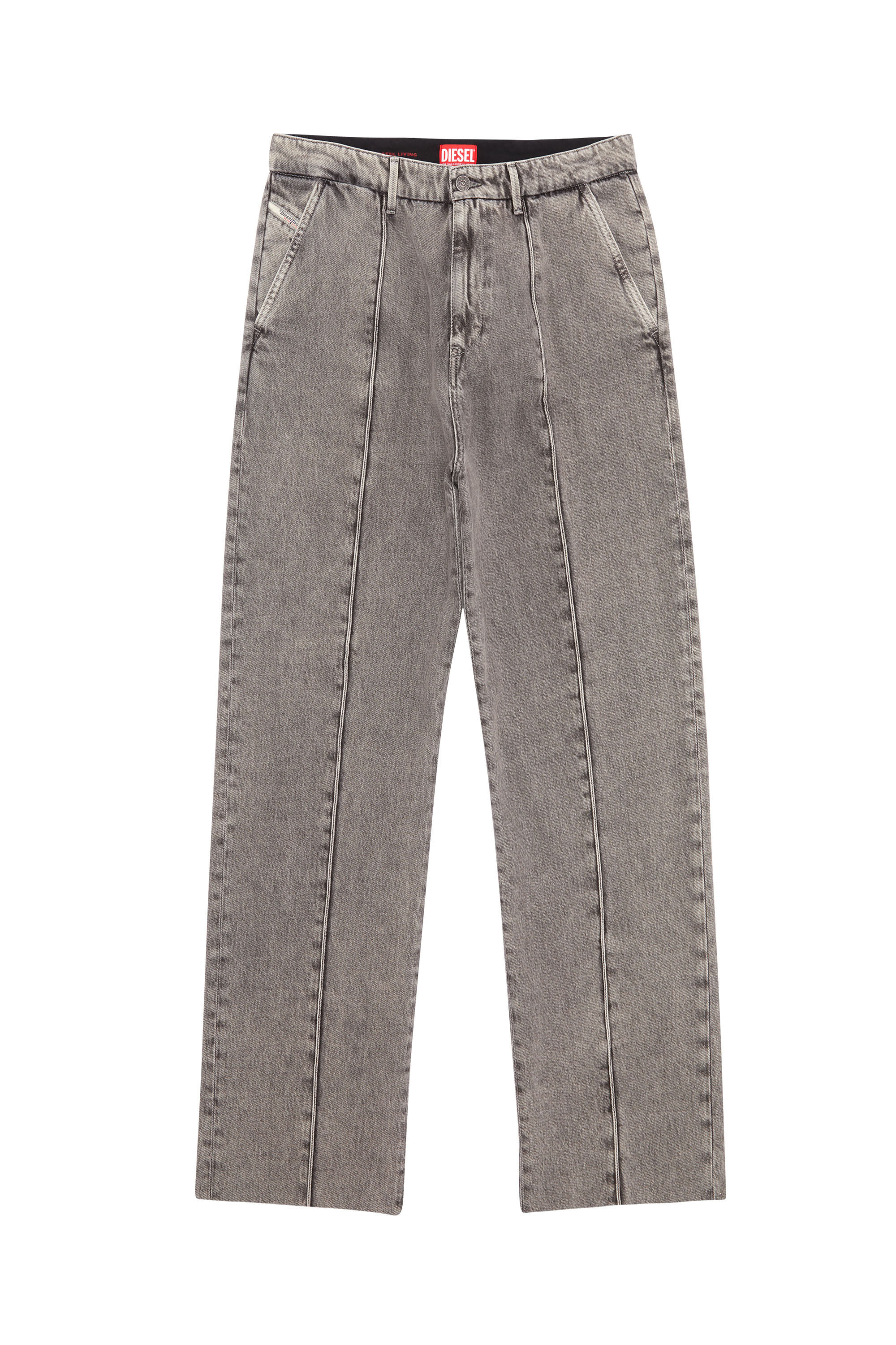 Diesel - Straight Jeans D-Chino-Work 0IEAA, Light Grey - Image 2