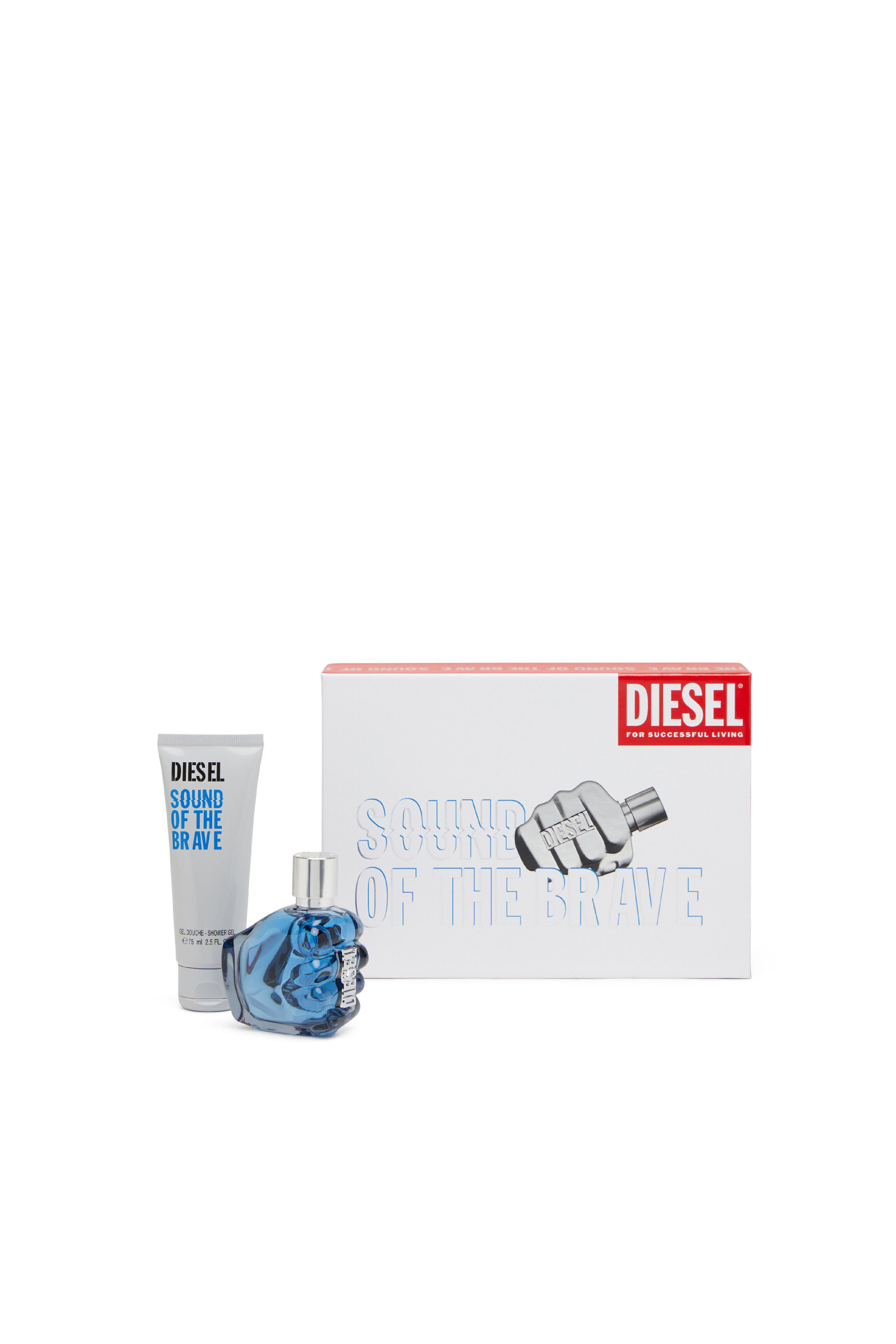 Diesel - SOUND OF THE BRAVE 50 ML GIFT SET, Male's SOUND OF THE BRAVE 50 ML Gift Set in White - 1