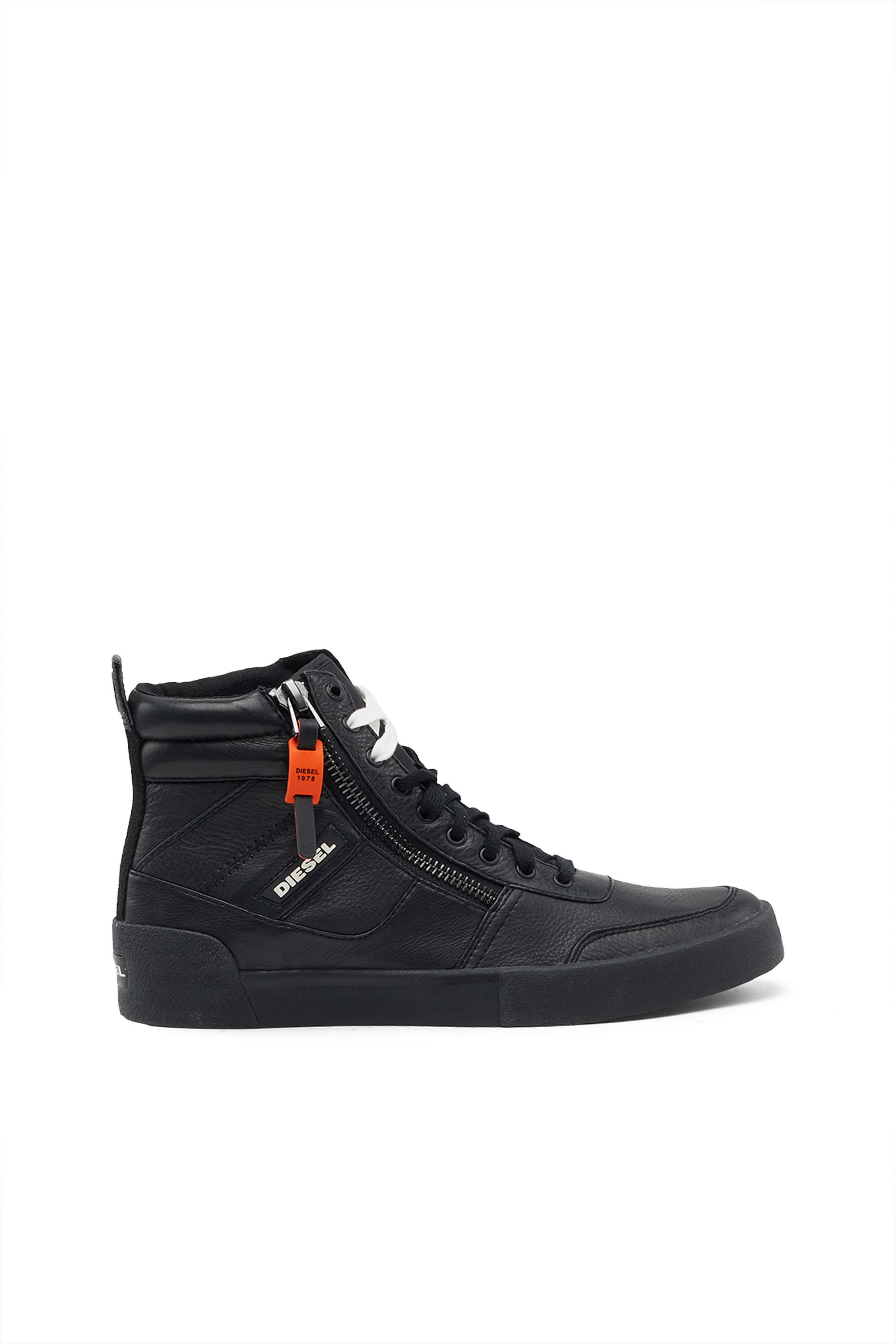 Diesel - S-DVELOWS, S-Dvelows-Sneakers montantes à panneaux en cuir suédé Homme in Noir - 1