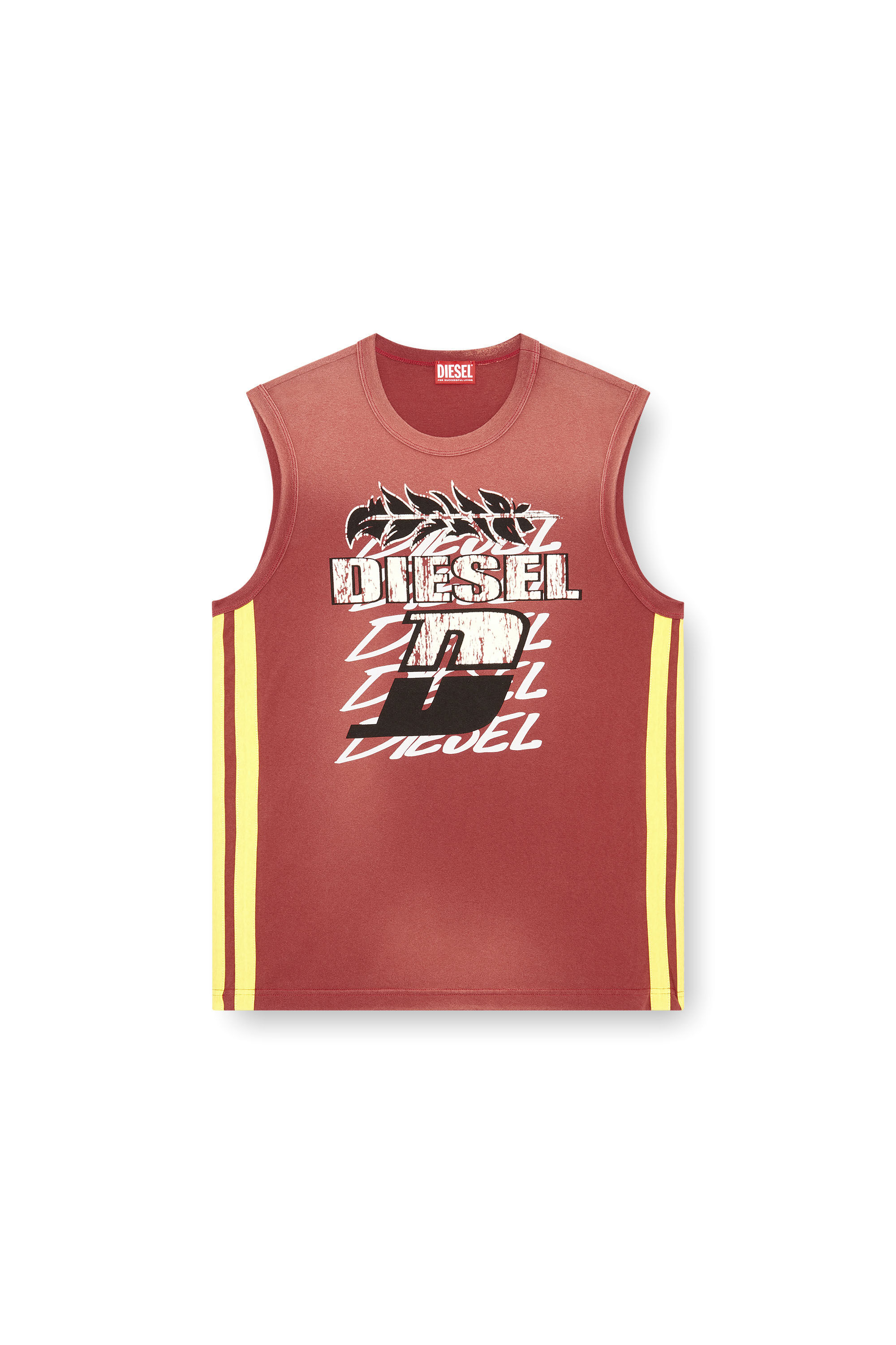 Diesel - T-BISCO-STRIPE, Rouge - Image 2