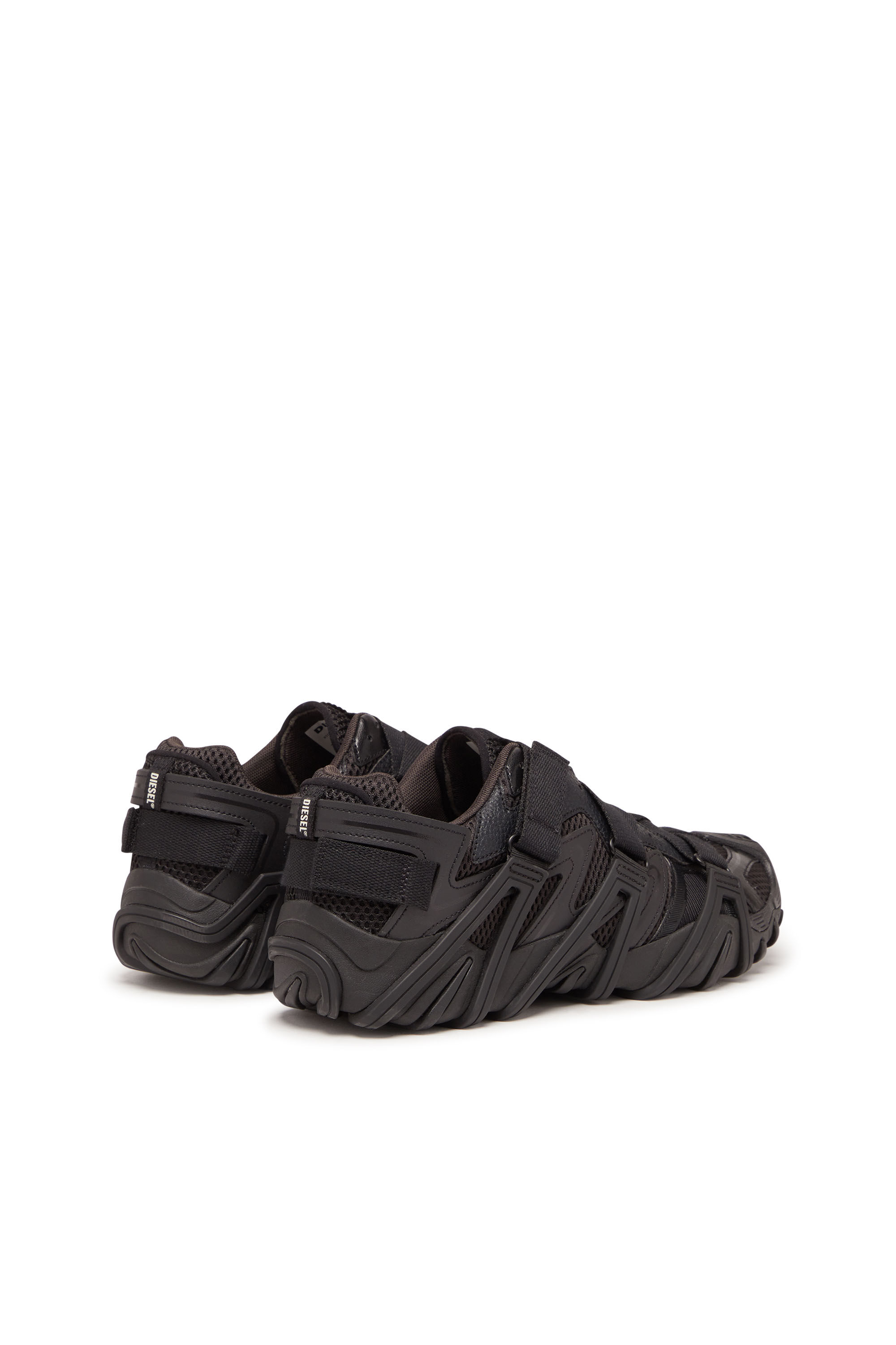 Diesel - S-PROTOTYPE-CR, S-Prototype-CR - Sneakers avec effet treillis en mesh et en cuir Homme in Noir - 3