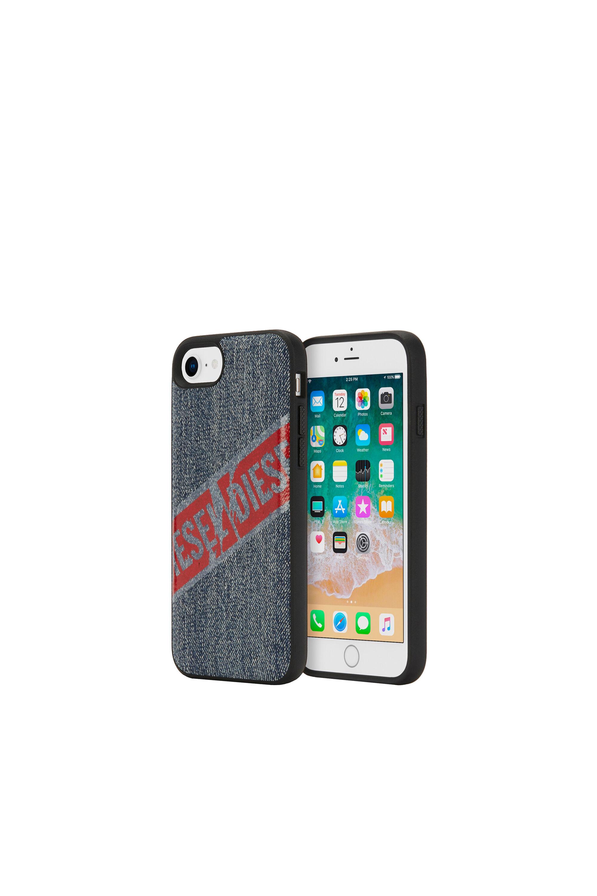 Diesel - VINTAGE DENIM IPHONE 8/7/6S/6 CASE, Coque en denim vintage, iPhone 8/7/6s/6 Mixte in Bleu - 1
