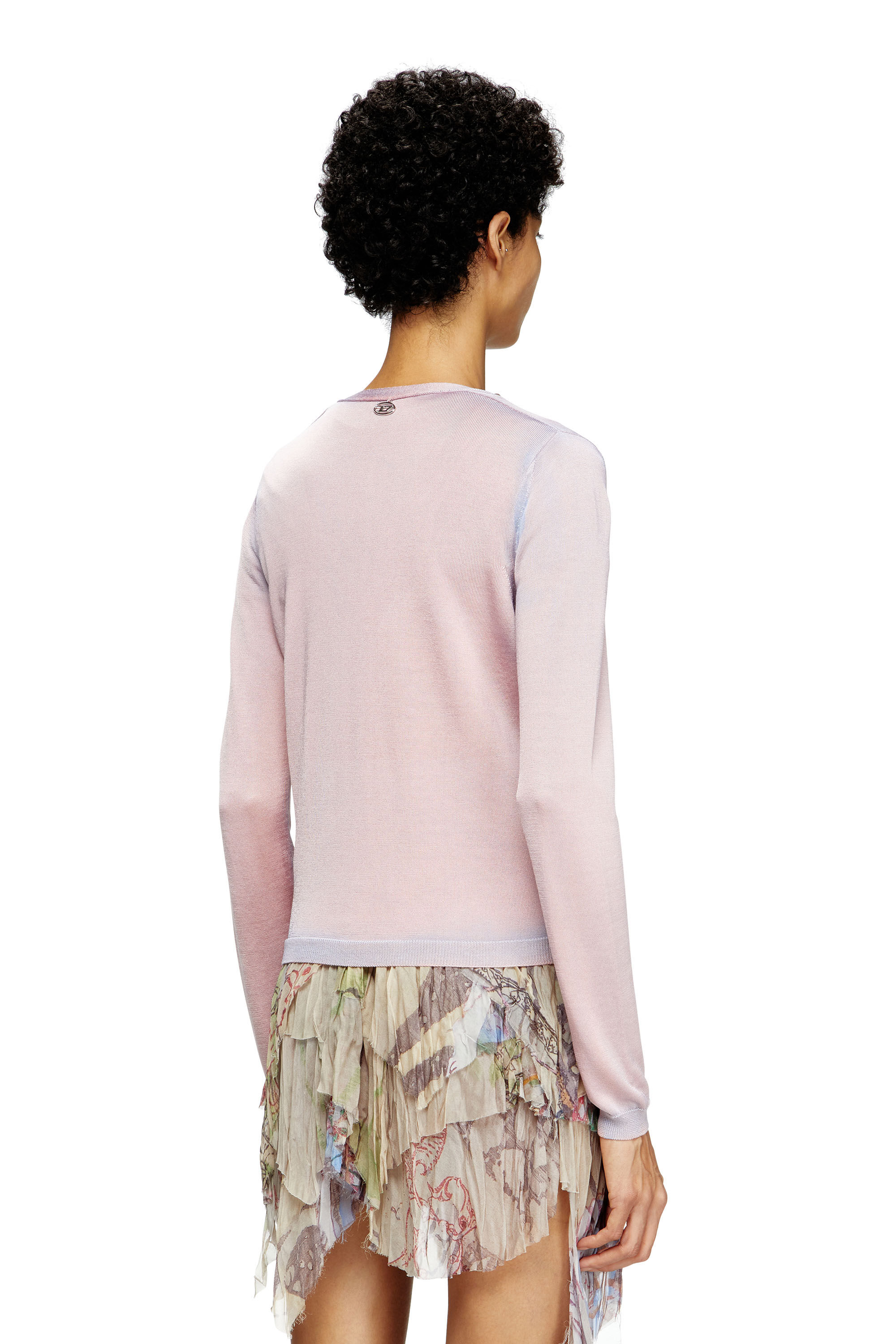 Diesel - M-VITTA, Cardigan effet dégradé Femme in Rose - 4