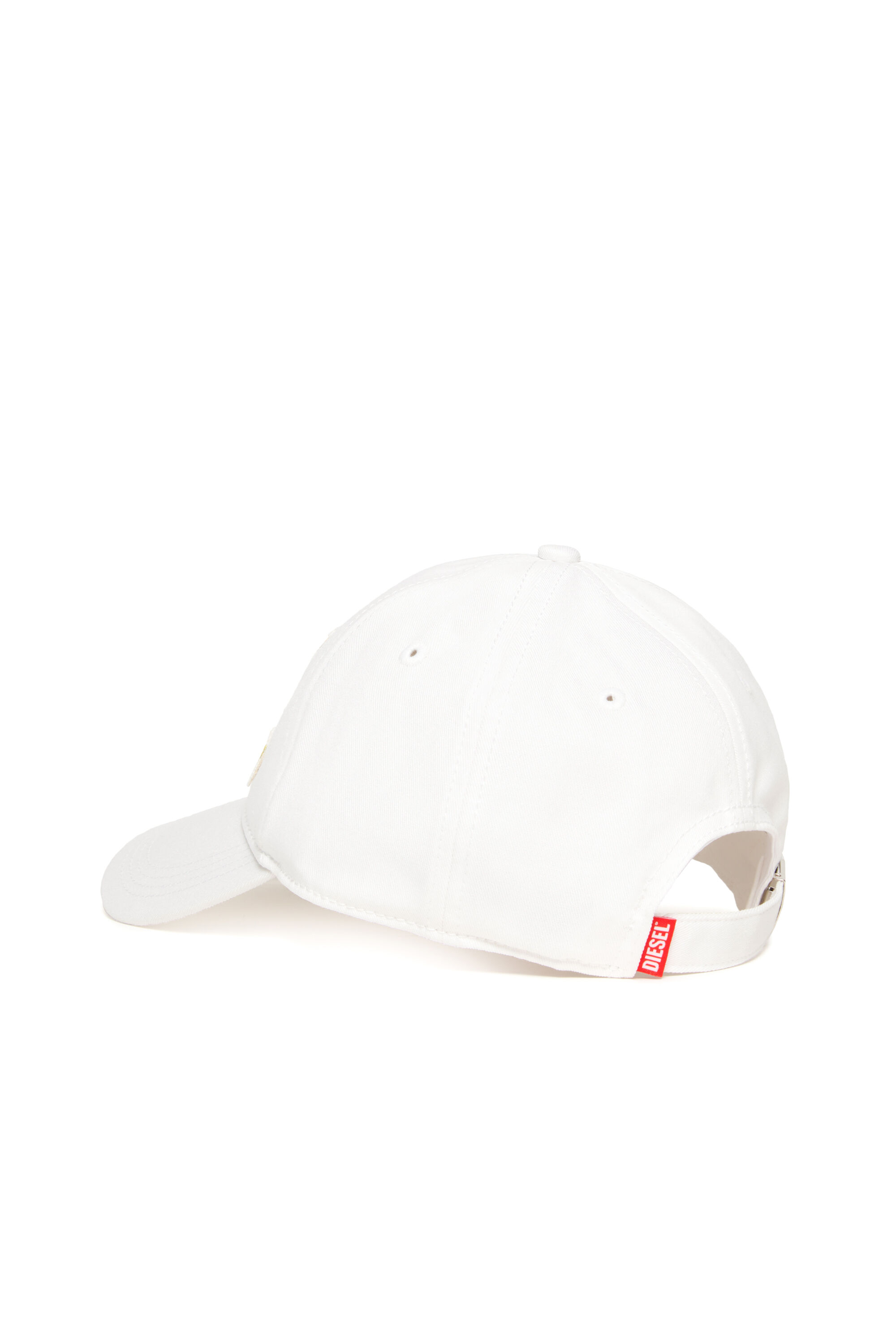 Diesel - FCGUS, Male's Baseball cap with logo-embroidered patch in White/Yellow - 2