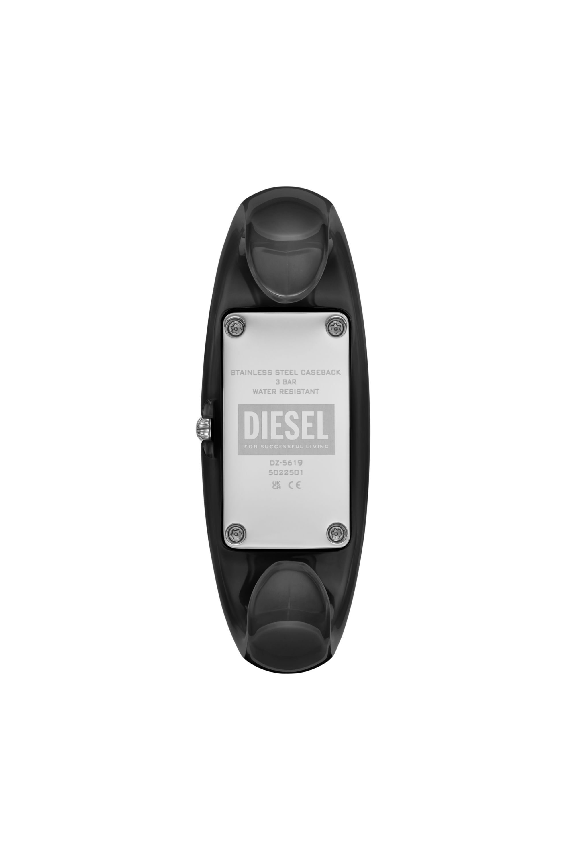 Diesel - DZ5619 WATCH, Female's Diesel Wonder-D Two-Hand Black Nylon Resin Watch in Black - 2