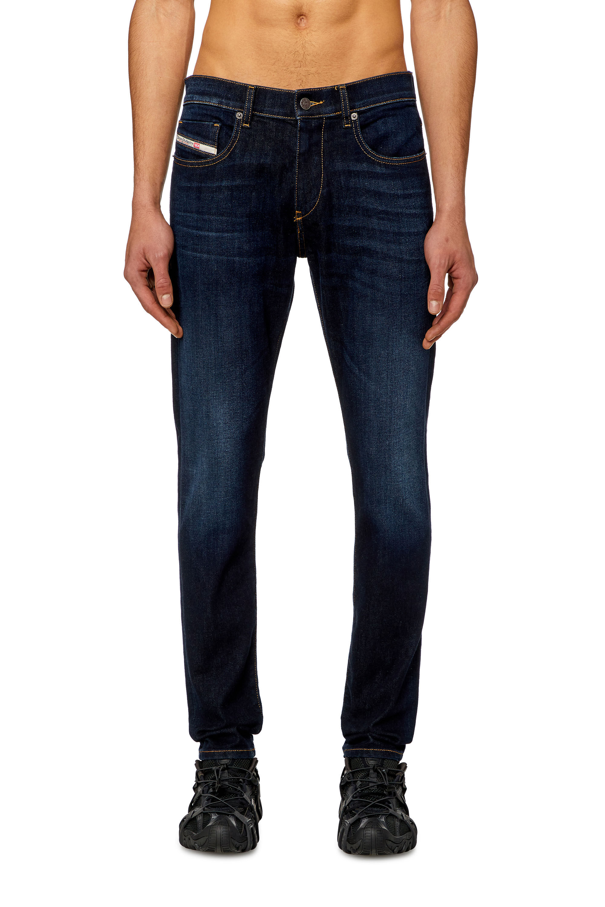 Diesel - Homme Slim Jeans 2019 D-Strukt 009ZS, Bleu Foncé - Image 3