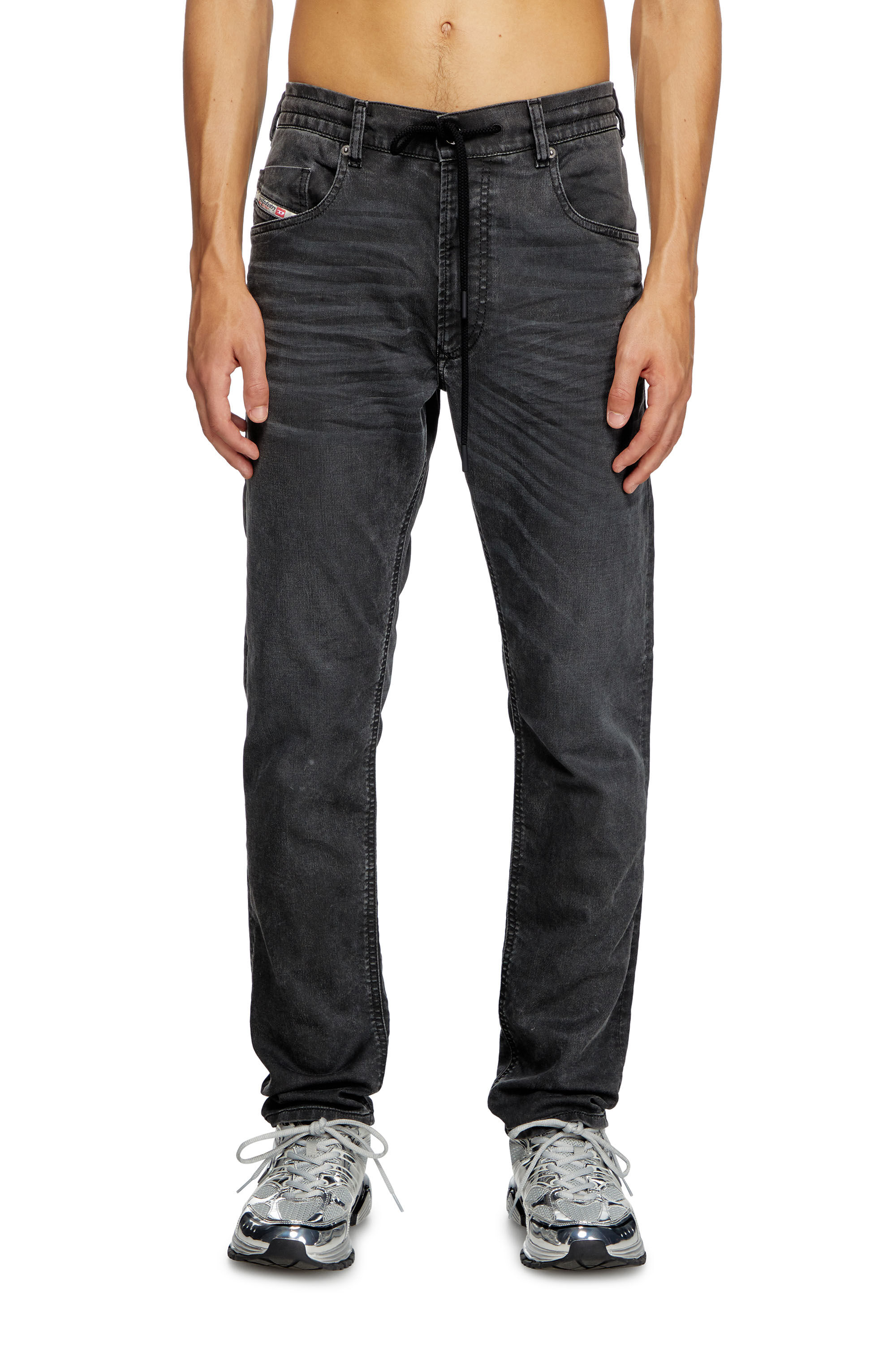 Men s Regular Jeans Black Diesel 2030 D Krooley Joggjeans