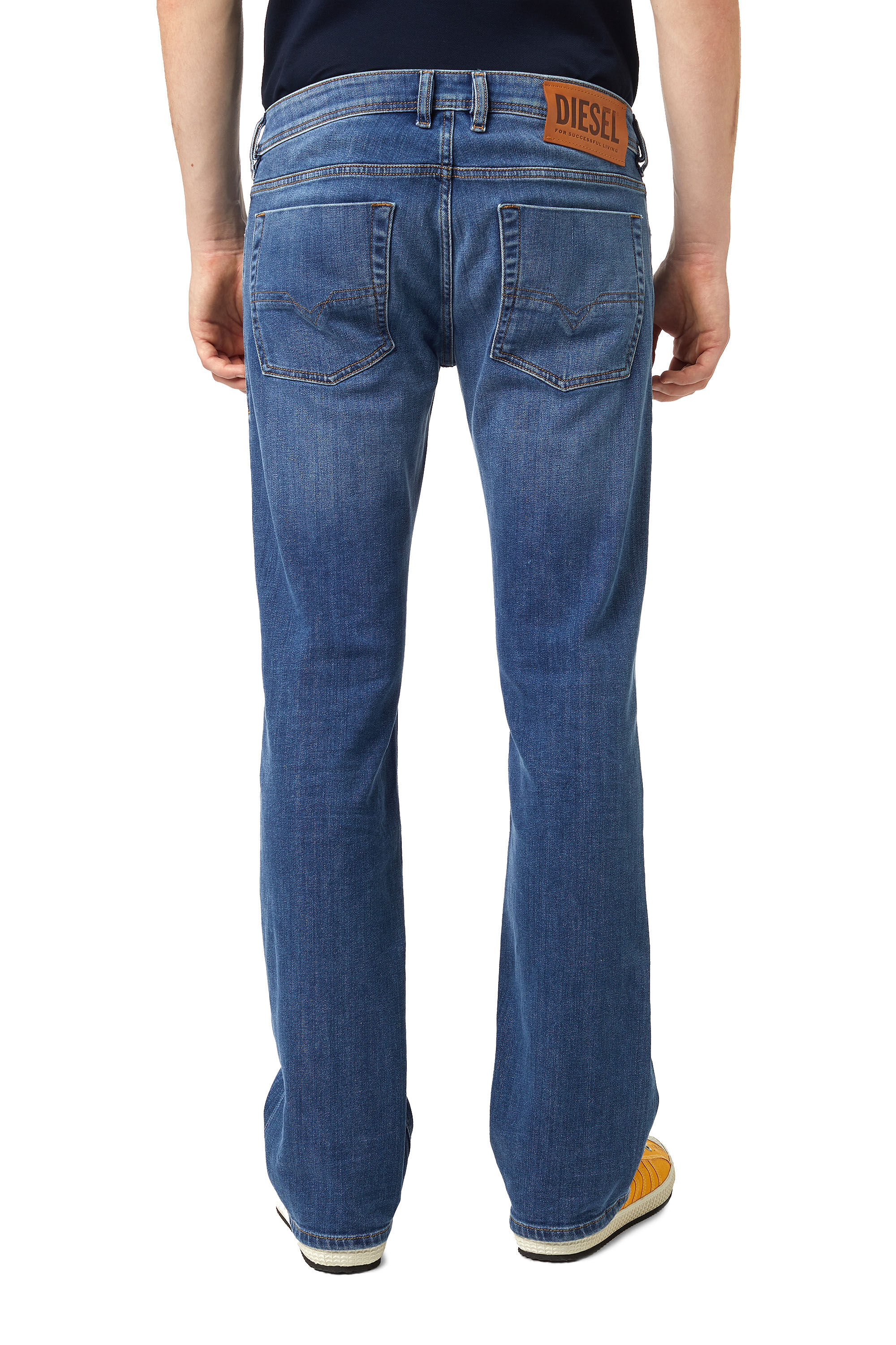 Diesel - Zatiny 09A80 Bootcut Jeans, Medium Blue - Image 4