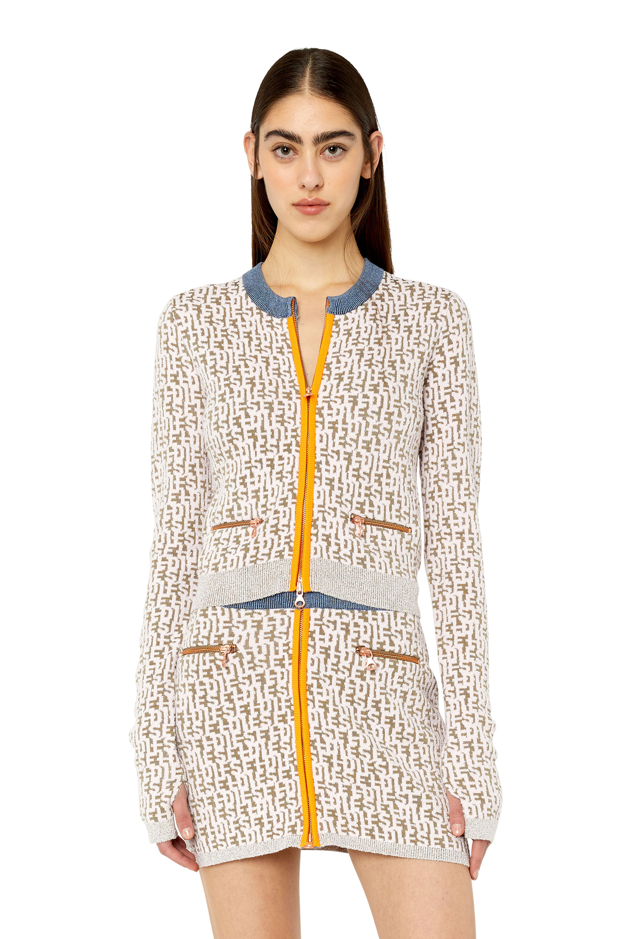 Diesel - M-ALLORCA, Cardigan en maille Femme in Polychrome - 3
