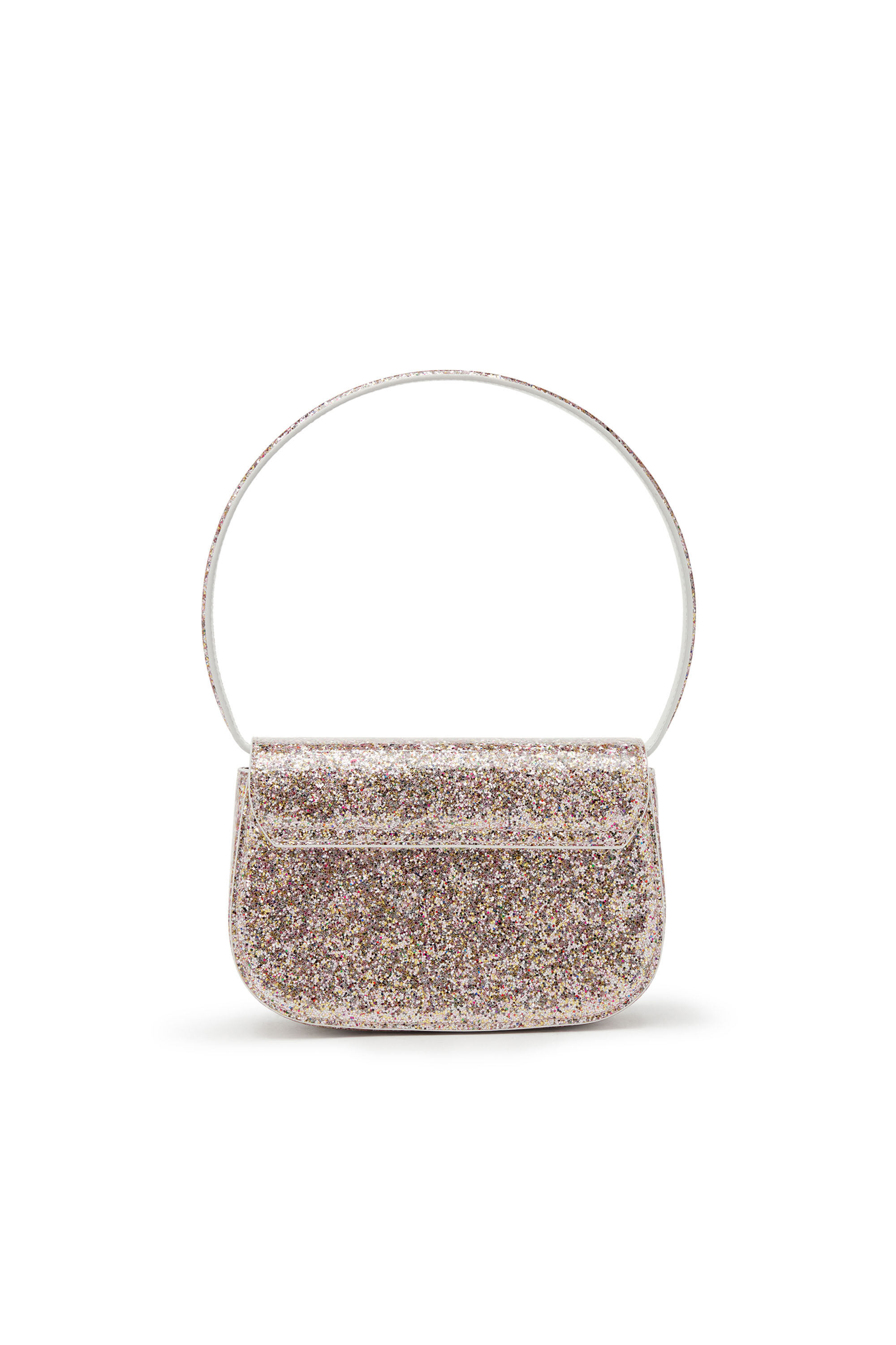 Diesel - 1DR, Female's 1DR-Iconic shoulder bag with macro glitter in Pink - 3