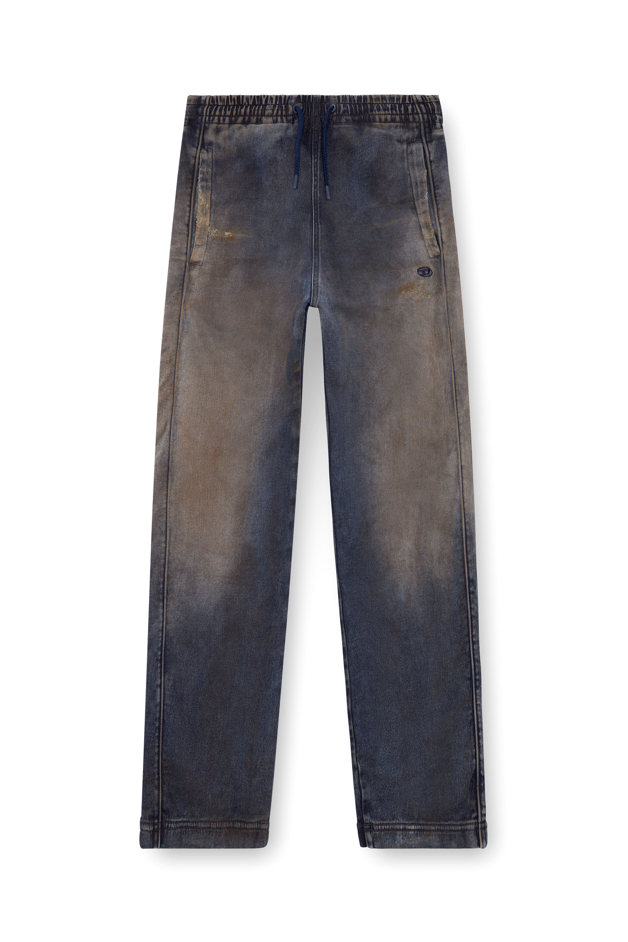 Diesel - Femme Straight D-Martians Track Denim 068LV, Bleu Foncé - Image 2