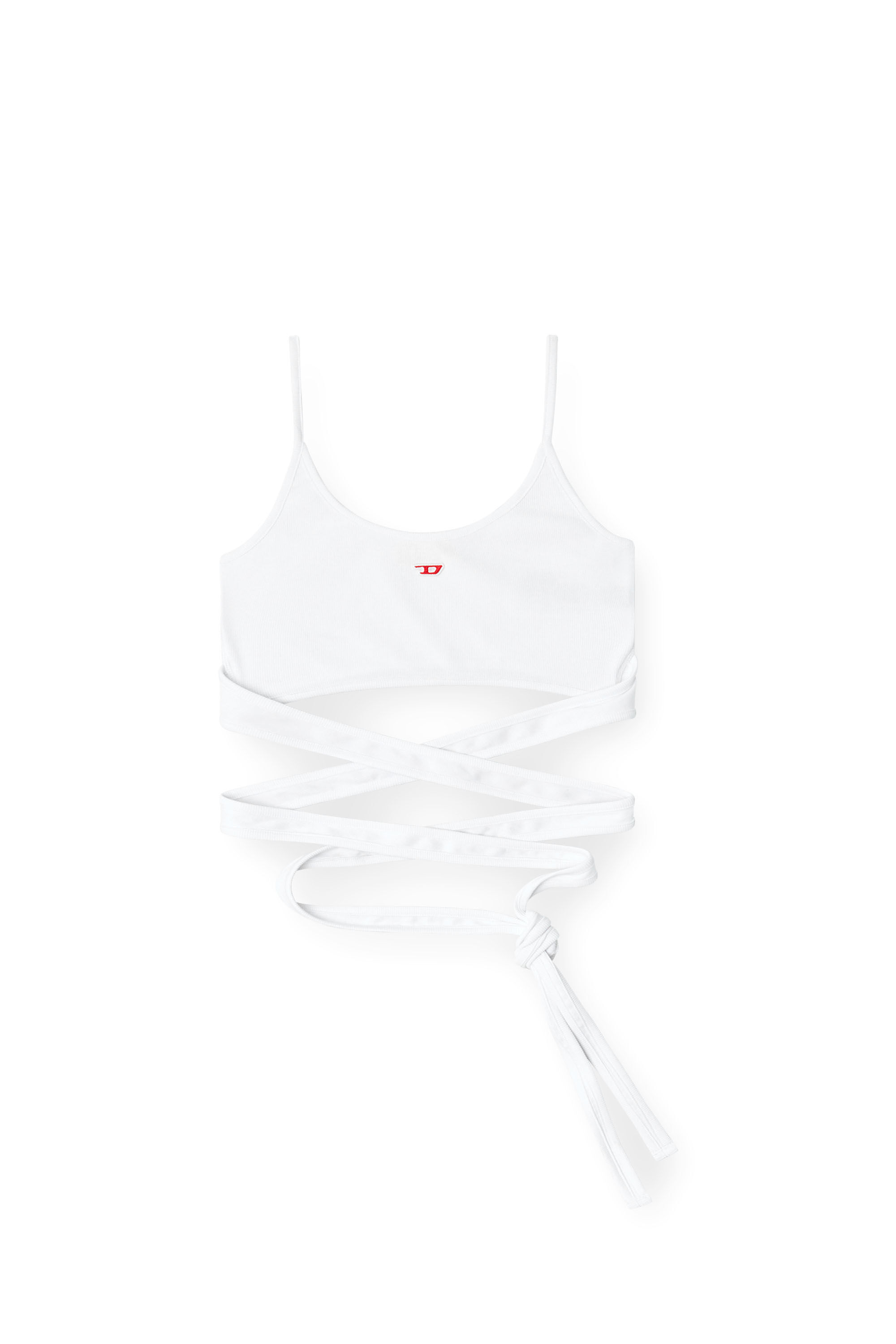 Diesel - T-LEYA-TAIL, Débardeur avec lanières croisées Femme in Blanc - 2