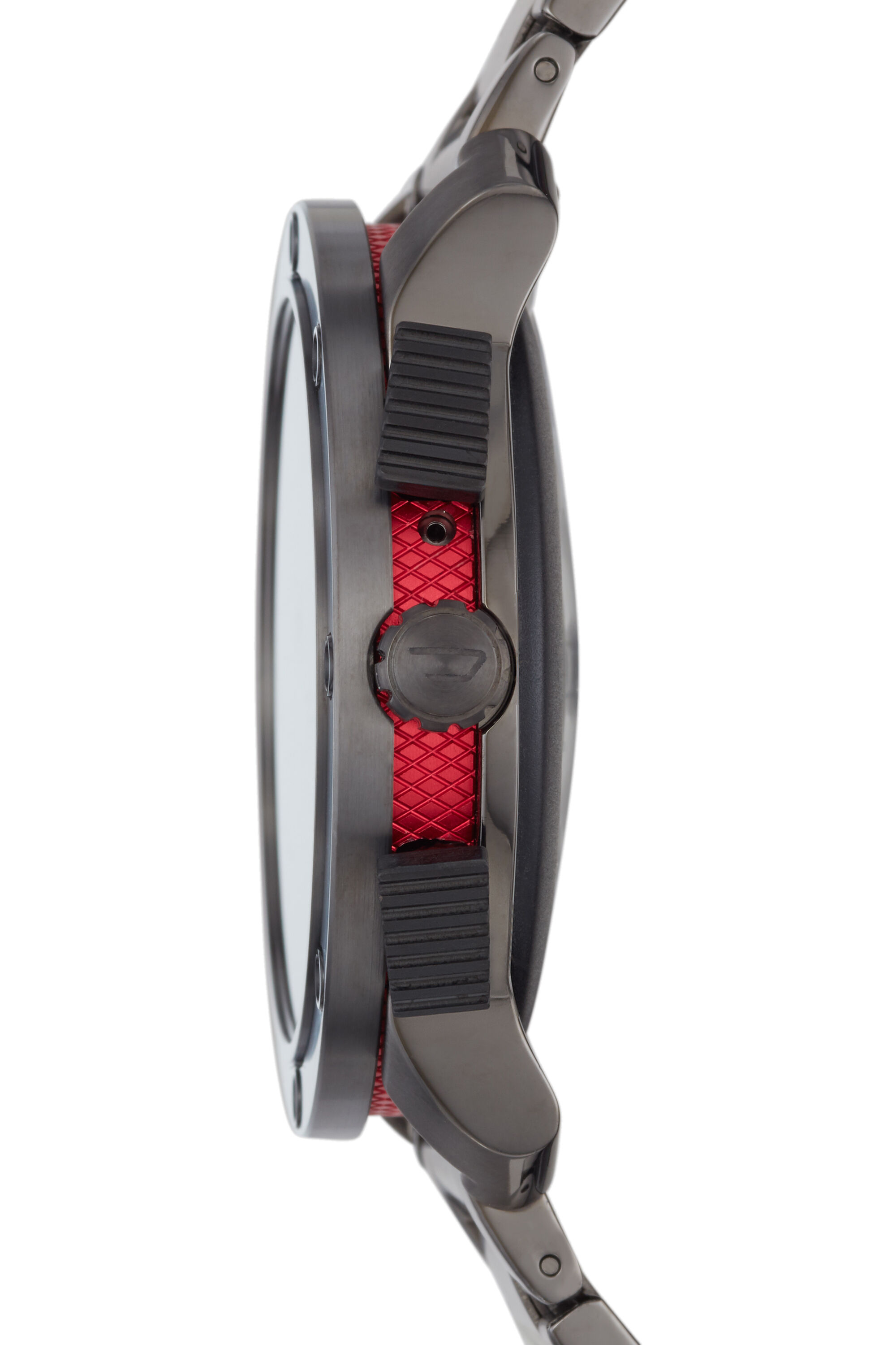 Diesel - DT2017, Male's Axial Smartwatch - Gunmetal-Tone Stainless Steel in Dark Grey - 3